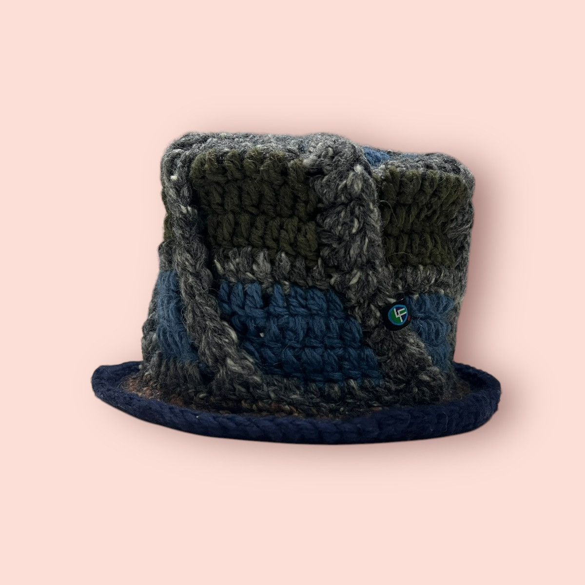 14th Addiction × Japanese Brand × Vintage VINTAGE LIGA FELIZ JAPAN CROCHET KNITTED BUCKET HAT Size ONE SIZE - 18 Thumbnail