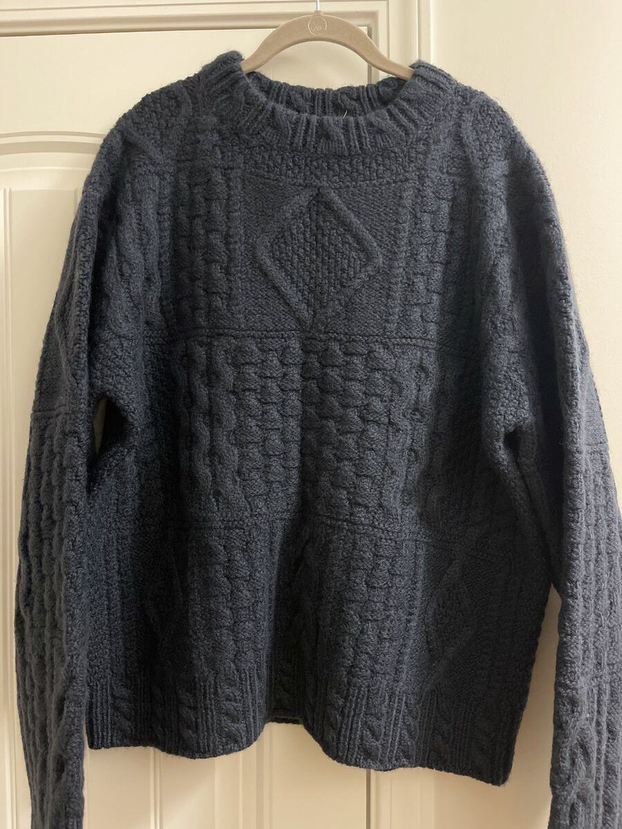 18 East DOVER RUGGED CABLEKNIT CREWNECK SWEATER Size US L / EU 52-54 / 3 - 1 Preview