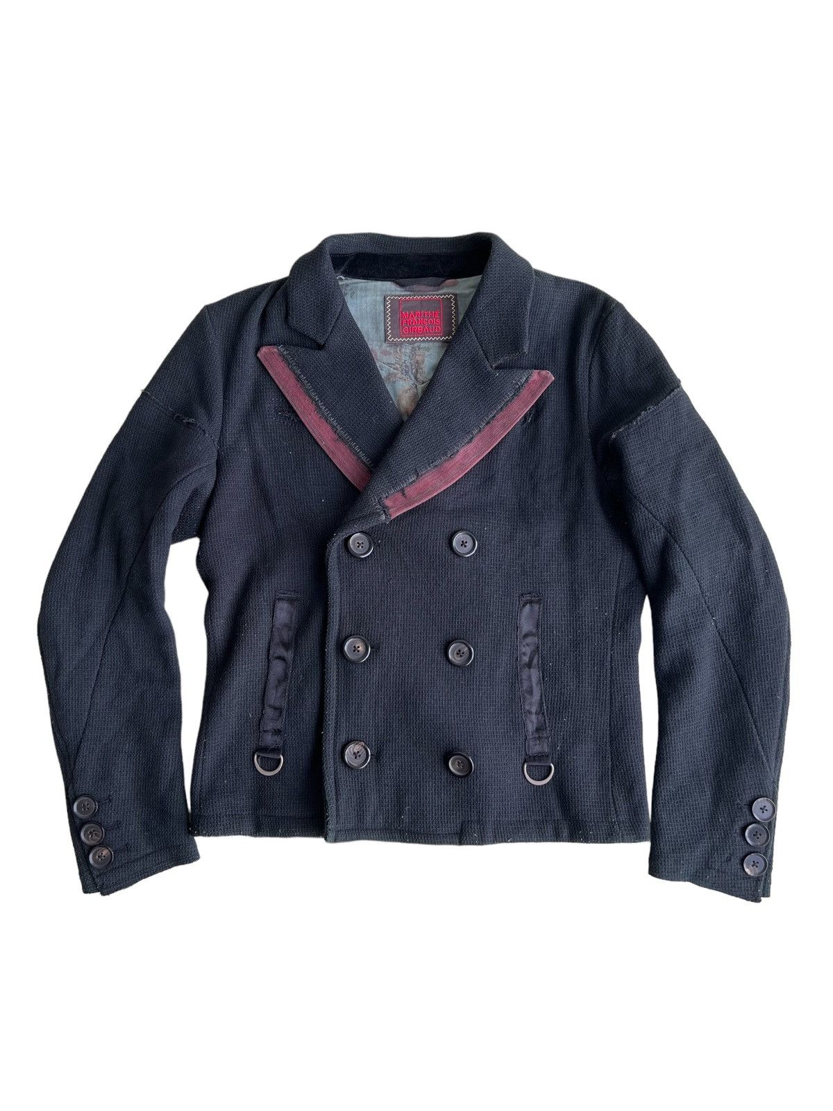 If Six Was Nine 1990s MFG Overprinted Witch Double Breast Biker Jacket Size US M / EU 48-50 / 2 - 3 Thumbnail
