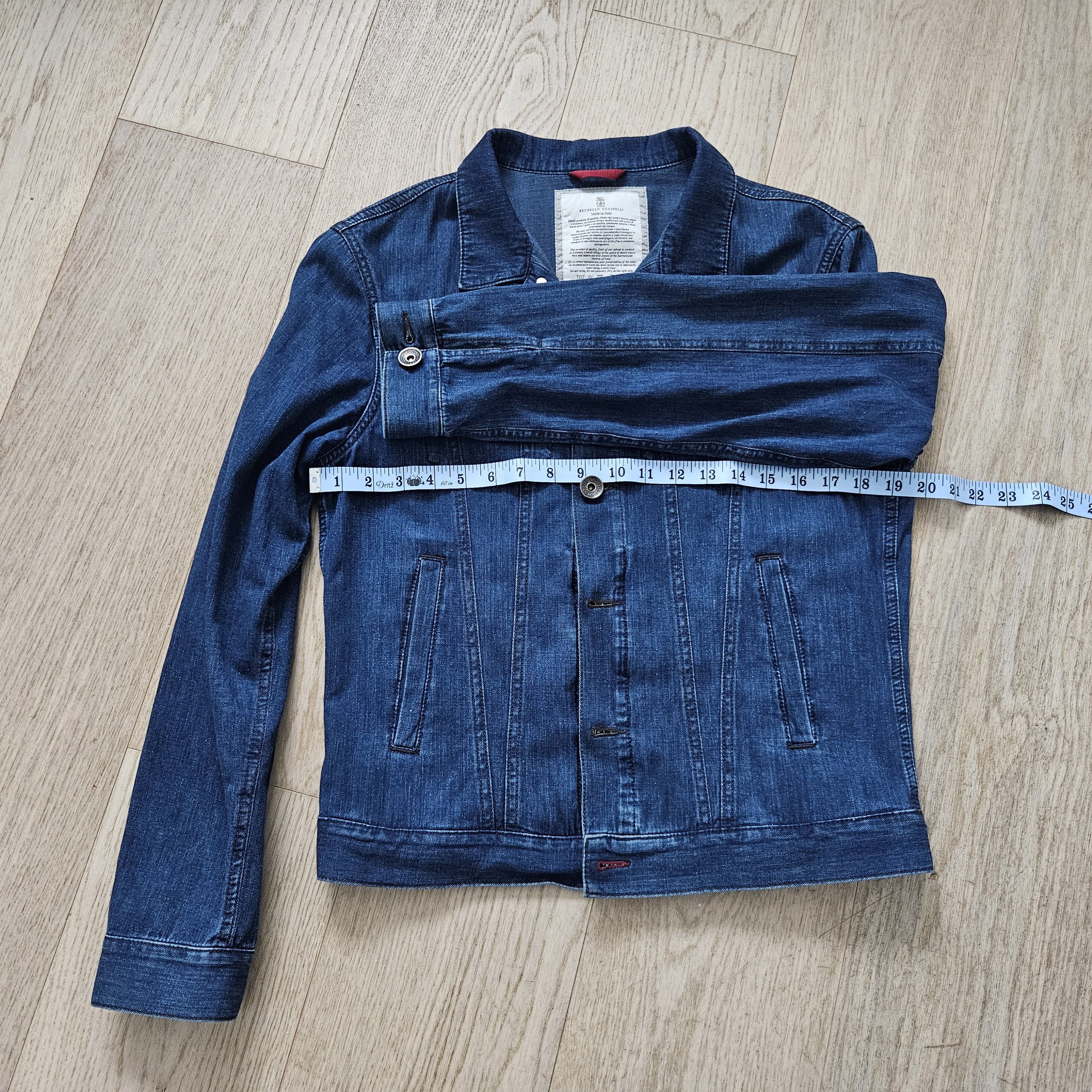 Brunello Cucinelli Brunello Cucinelli Italian Denim Jacket – IT 48 / US 38 Size US M / EU 48-50 / 2 - 13 Thumbnail