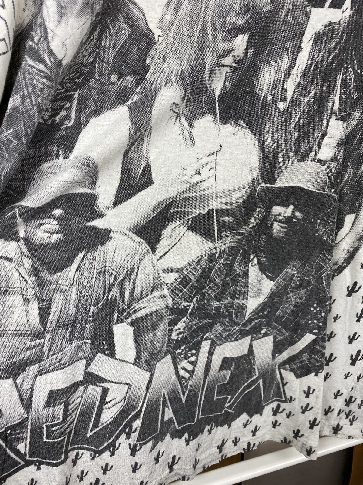 Band Tees 🎸Vintage 90s T-Shirt Rednex Overprint VTG Eye Pop Tee🎸 Size US XXL / EU 58 / 5 - 9 Thumbnail