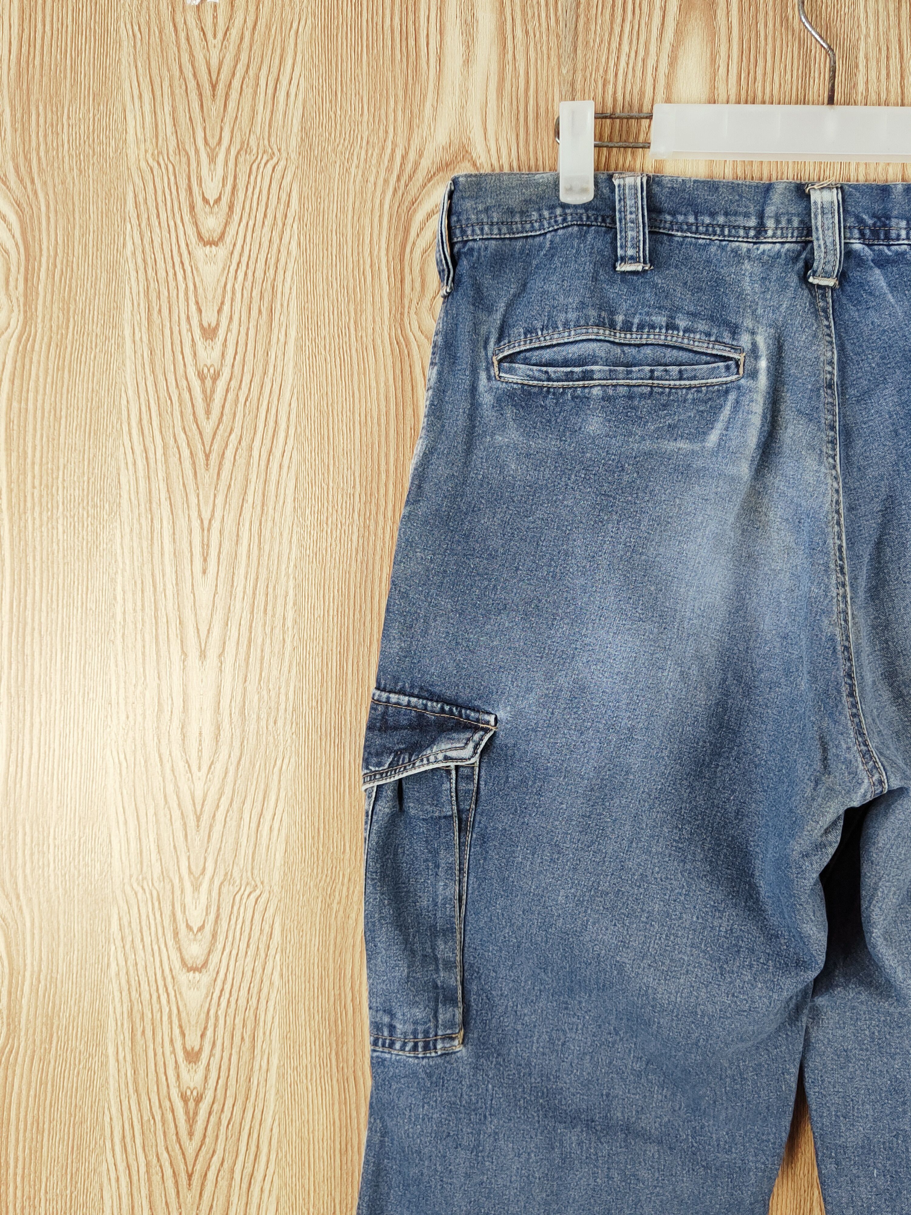 Japanese Brand Evenriver Dark Blue Faded Distressed Ripped Jeans #W612 Size US 34 / EU 50 - 8 Thumbnail