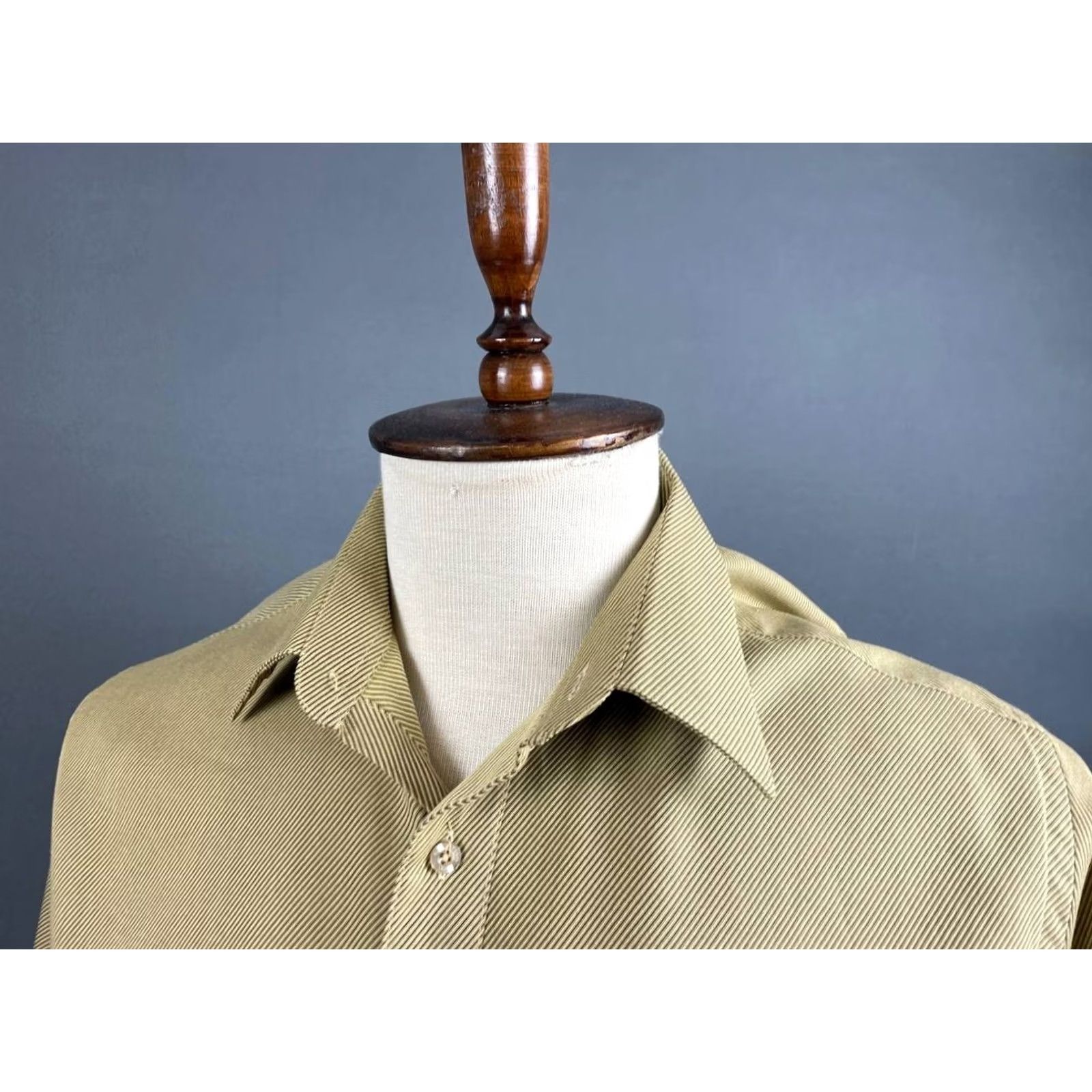 Valentino Valentino Shirt Mens 16 Brown Chemises Casual Size Cotton Short Sleeve Button Size US L / EU 52-54 / 3 - 4 Thumbnail