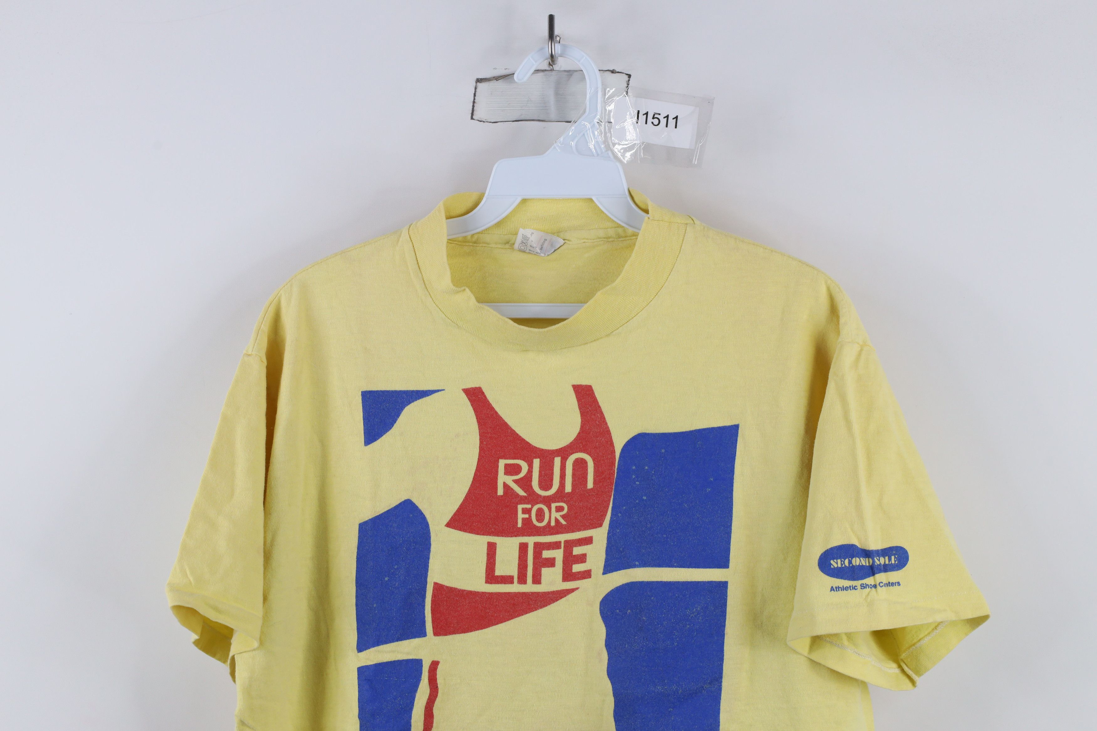 Vintage Vintage 80s American Heart Association Run For Life T-Shirt Size US L / EU 52-54 / 3 - 2 Thumbnail