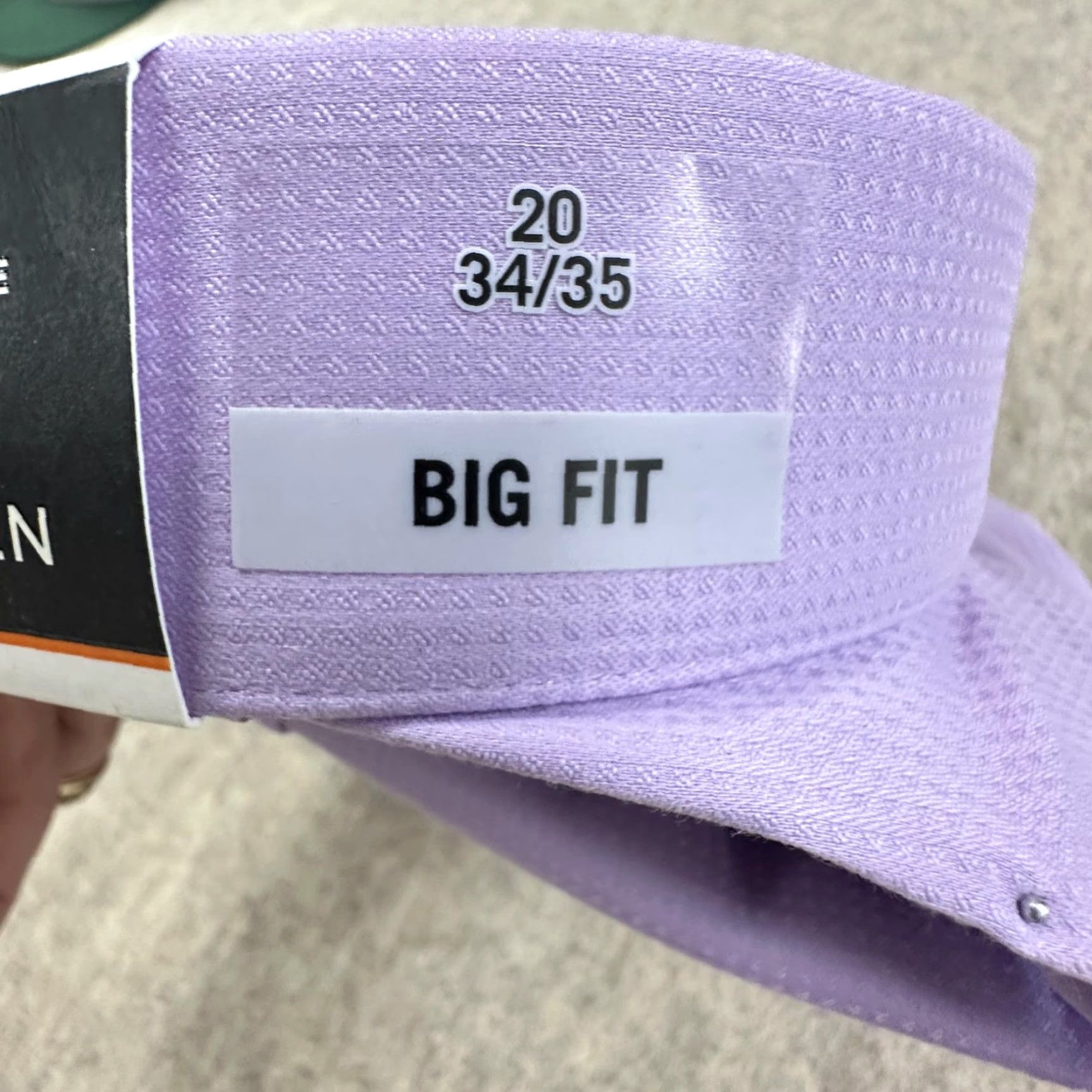Van Heusen Van Heusen Shirt Mens 2XL Lavender Purple Button Up Dress Shirt Big & Tall Stretch Wrinkle Resistant Easy Care Long Sleeve Size US XXL / EU 58 / 5 - 7 Thumbnail