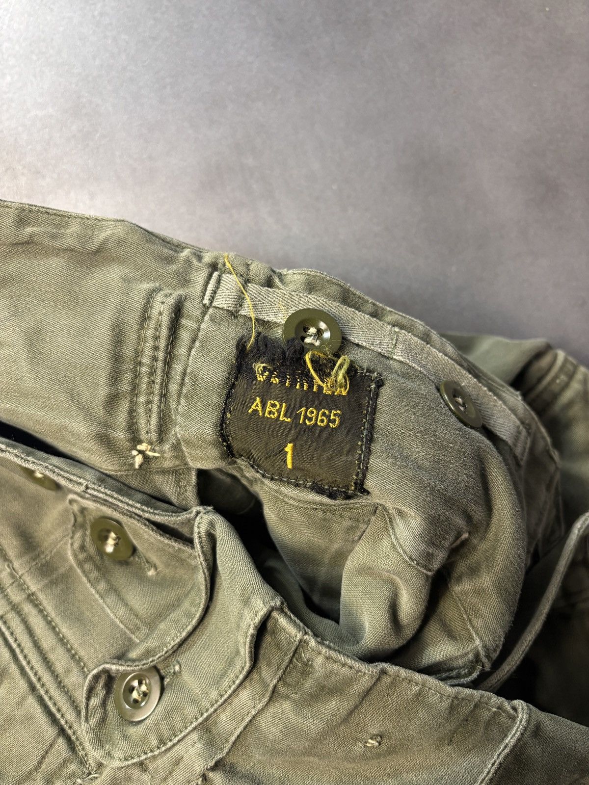 Vintage 1960s Vintage Dutch Military Cargo Shorts Heavy Duty Utility Size US 26 / EU 42 - 6 Thumbnail