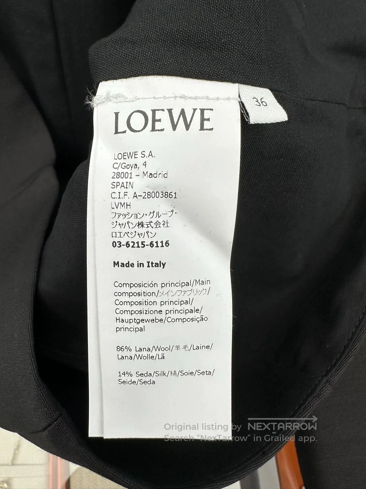 Loewe LOEWE Wool Silk Fringe Black Jacket. Size US S / EU 44-46 / 1 - 5 Thumbnail