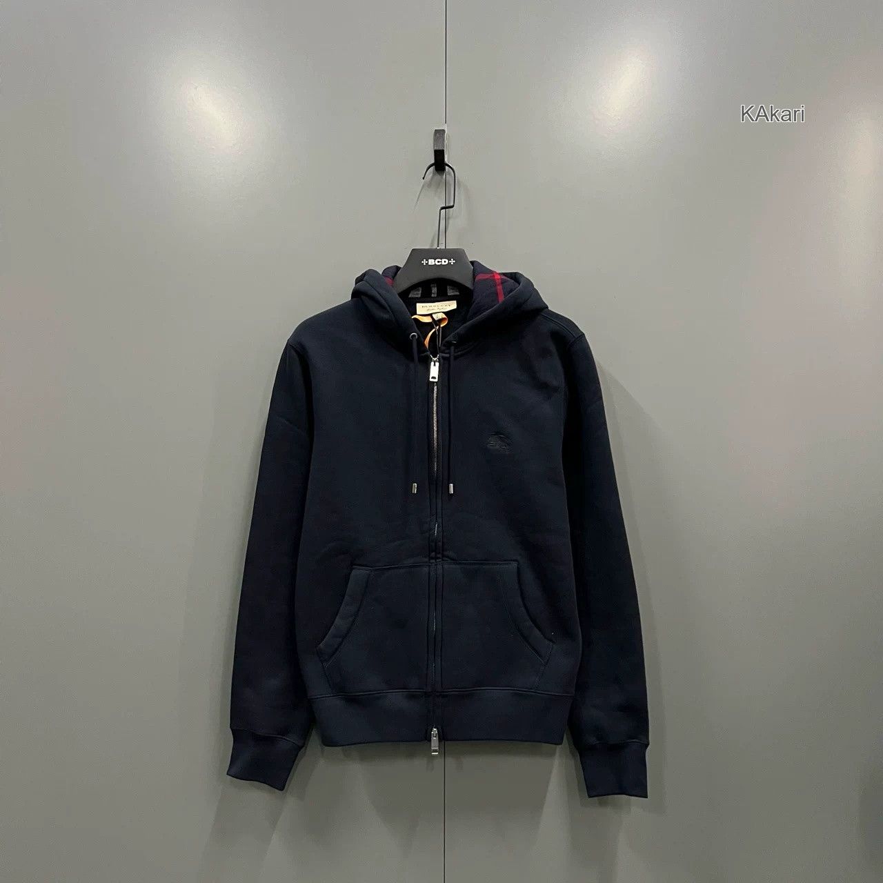 Burberry Burberry Navy Zip Hoodie Size US S / EU 44-46 / 1 - 1 Thumbnail