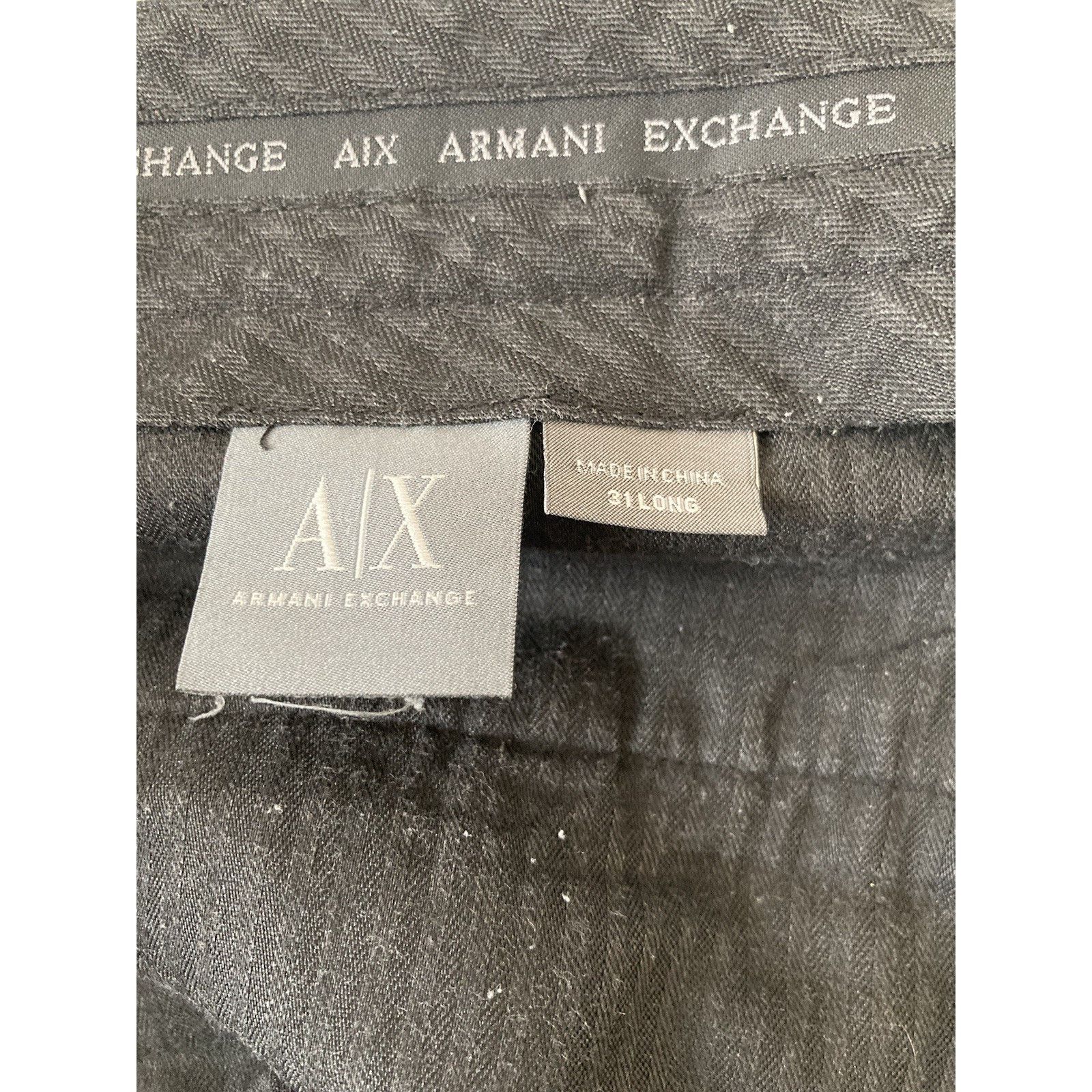 Armani Exchange Armani Exchange Pants Mens 31 Long Beige Gray Pinstripe Size US 31 - 4 Thumbnail