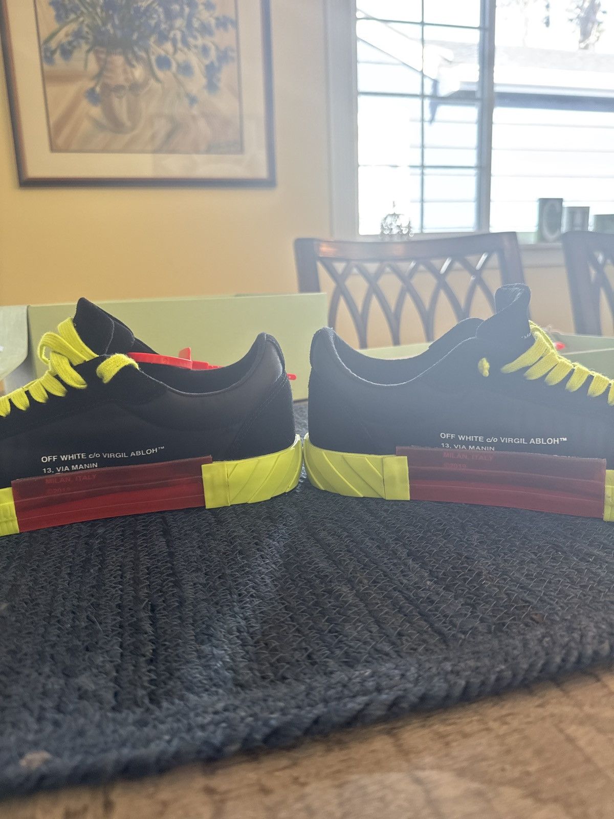 Off-White Off White Vulcanized Sneaker Black & Yellow Size US 10.5 / EU 43-44 - 11 Thumbnail