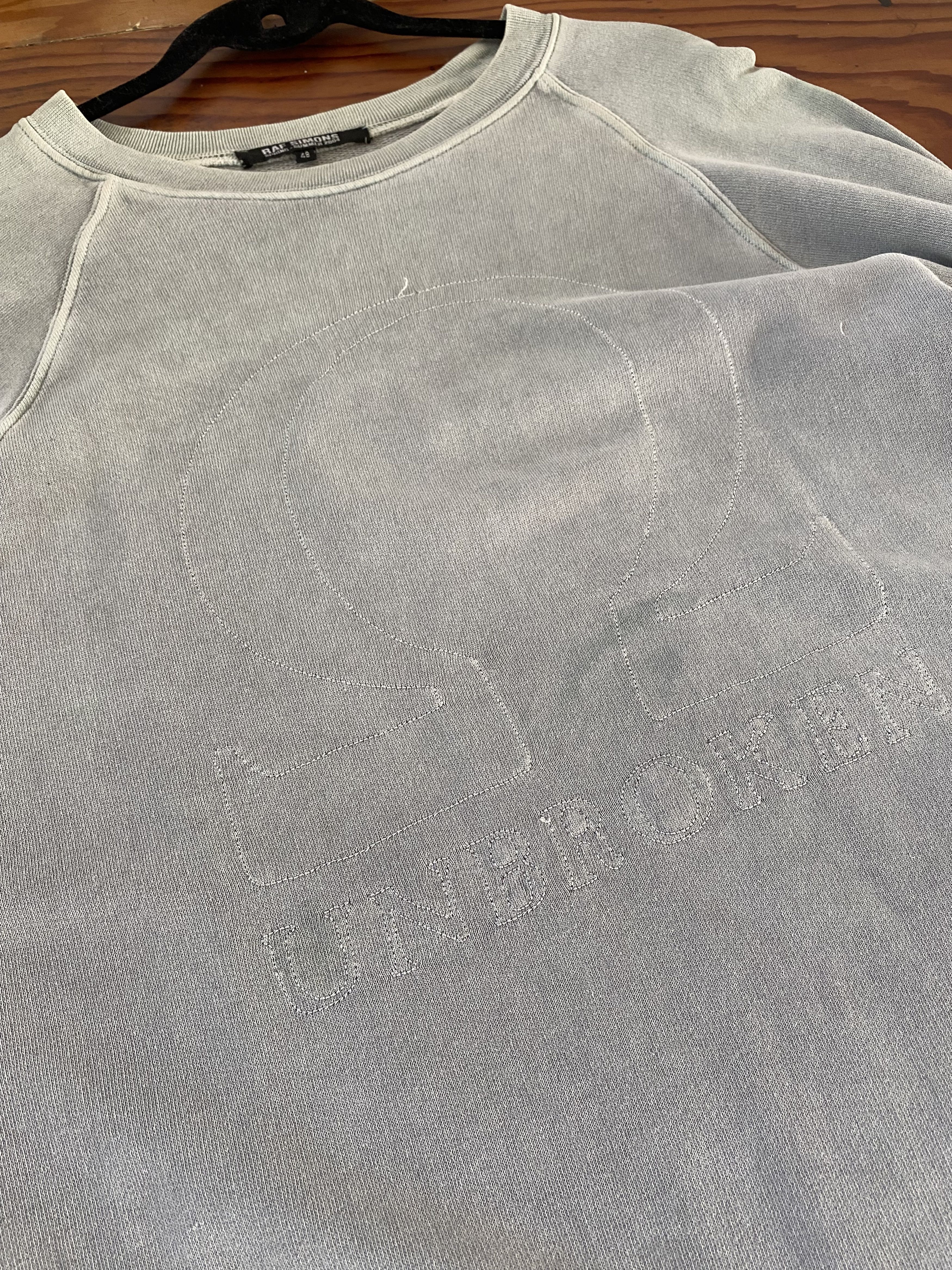 Raf Simons Blue grey, ‘Unbroken’ sweatshirt from spring summer 2004 Size US S / EU 44-46 / 1 - 13 Thumbnail
