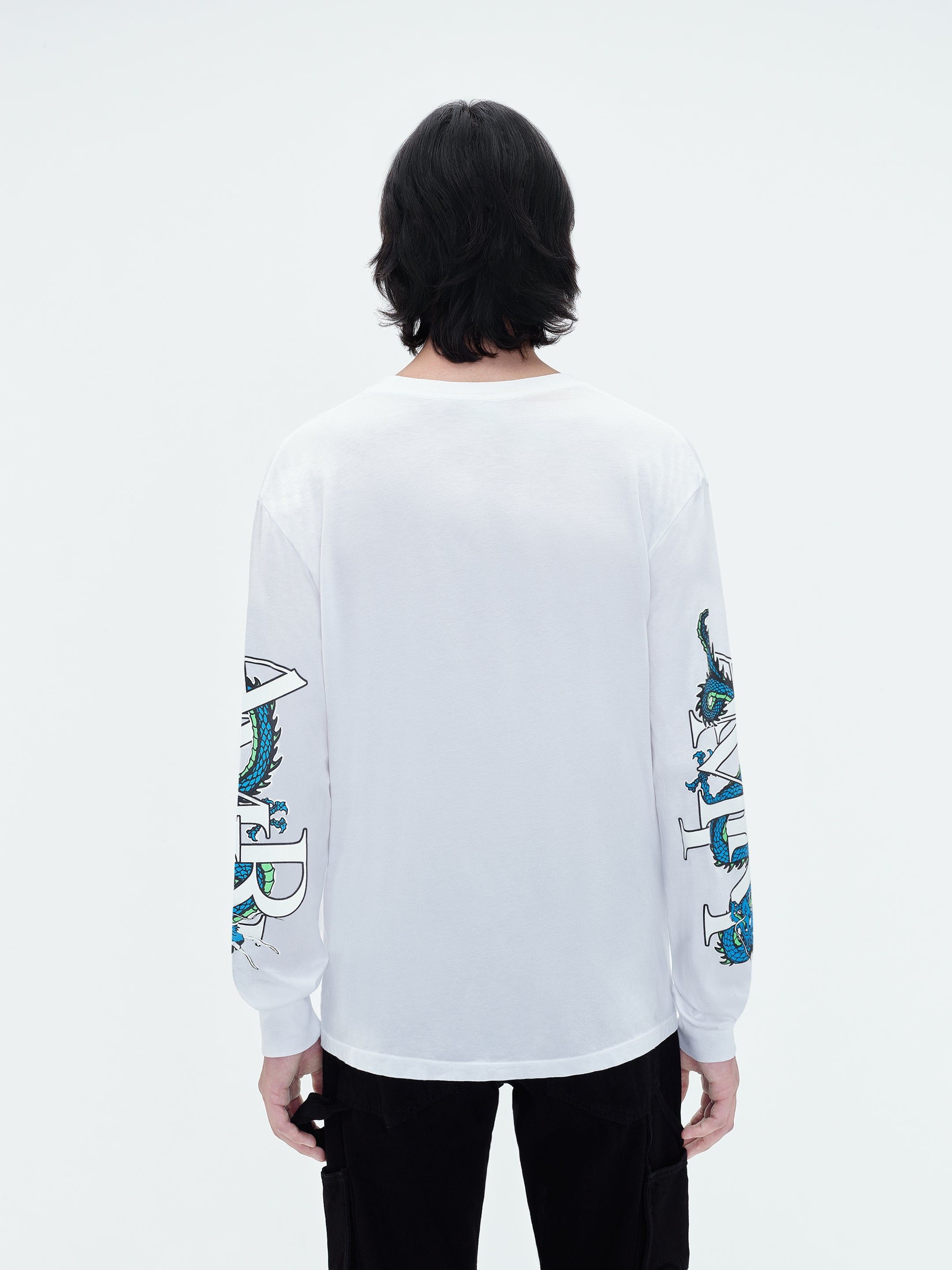 Amiri o1w1db10125 Long Sleeve T-Shirt in White Size US XL / EU 56 / 4 - 6 Thumbnail