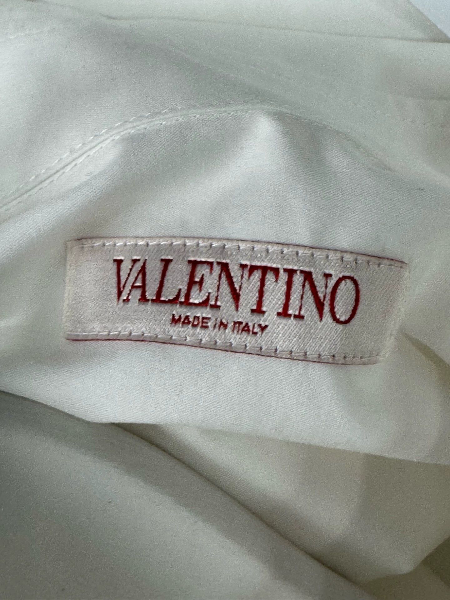 Valentino Valentino White Rose Shirt 40 Size US M / EU 48-50 / 2 - 5 Thumbnail