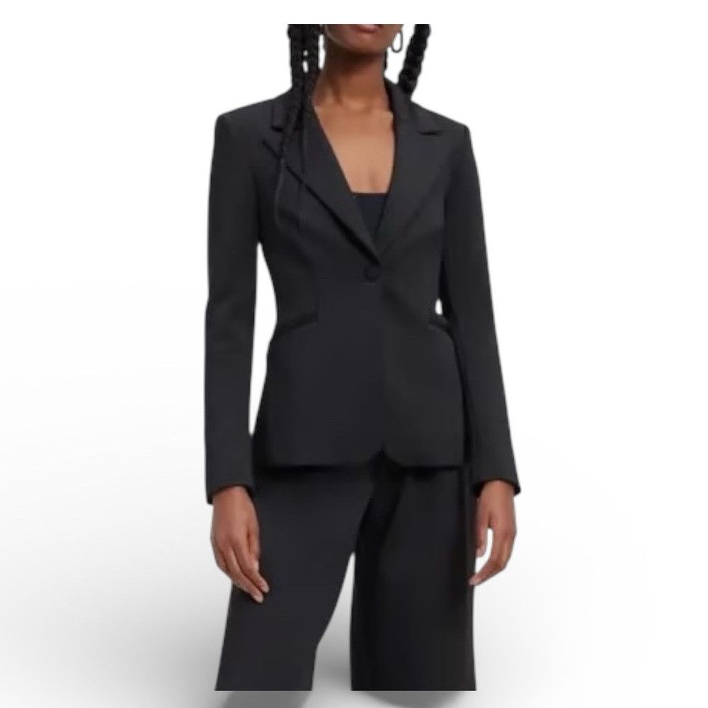Good American Good American Scuba Tailored Black Blazer Jacket NWT Size S Size S / US 4 / IT 40 - 1 Thumbnail