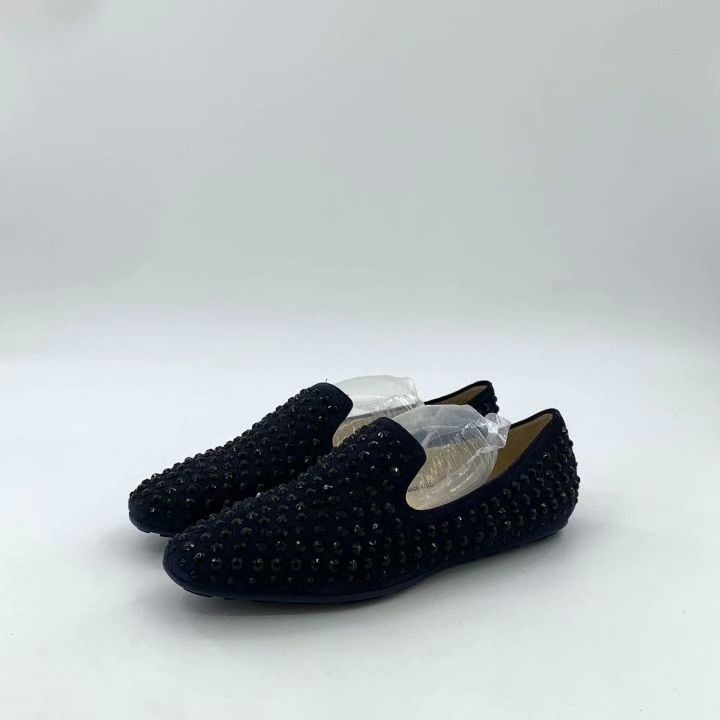 Jimmy Choo Jimmy Choo Blue Diamond Slip-On Loafers Size US 4.5 / IT 34.5 - 1 Thumbnail