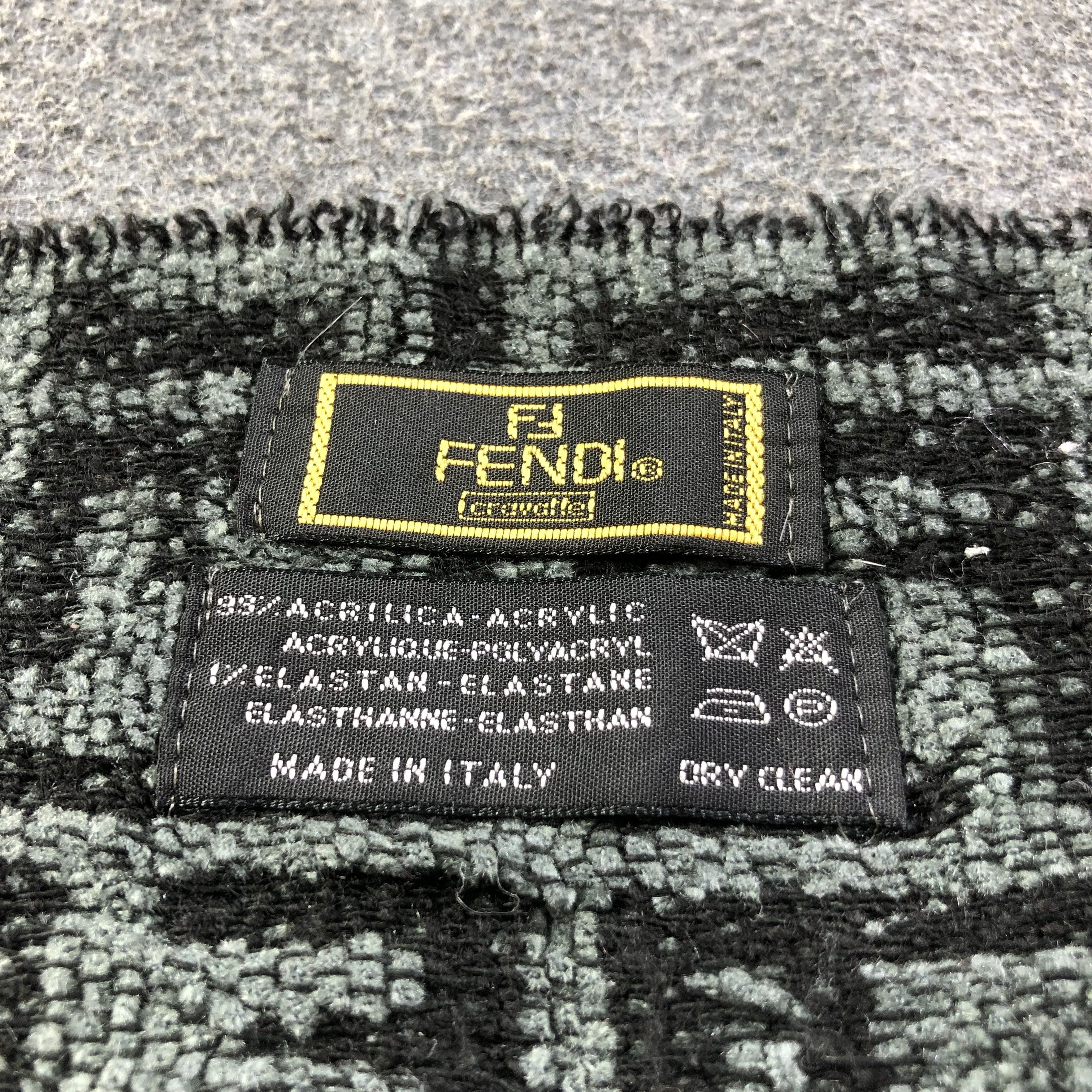 Fendi Fendi FF Full Print Monogram Scarf Muffler Neck Wrap V1718 Size ONE SIZE - 4 Thumbnail