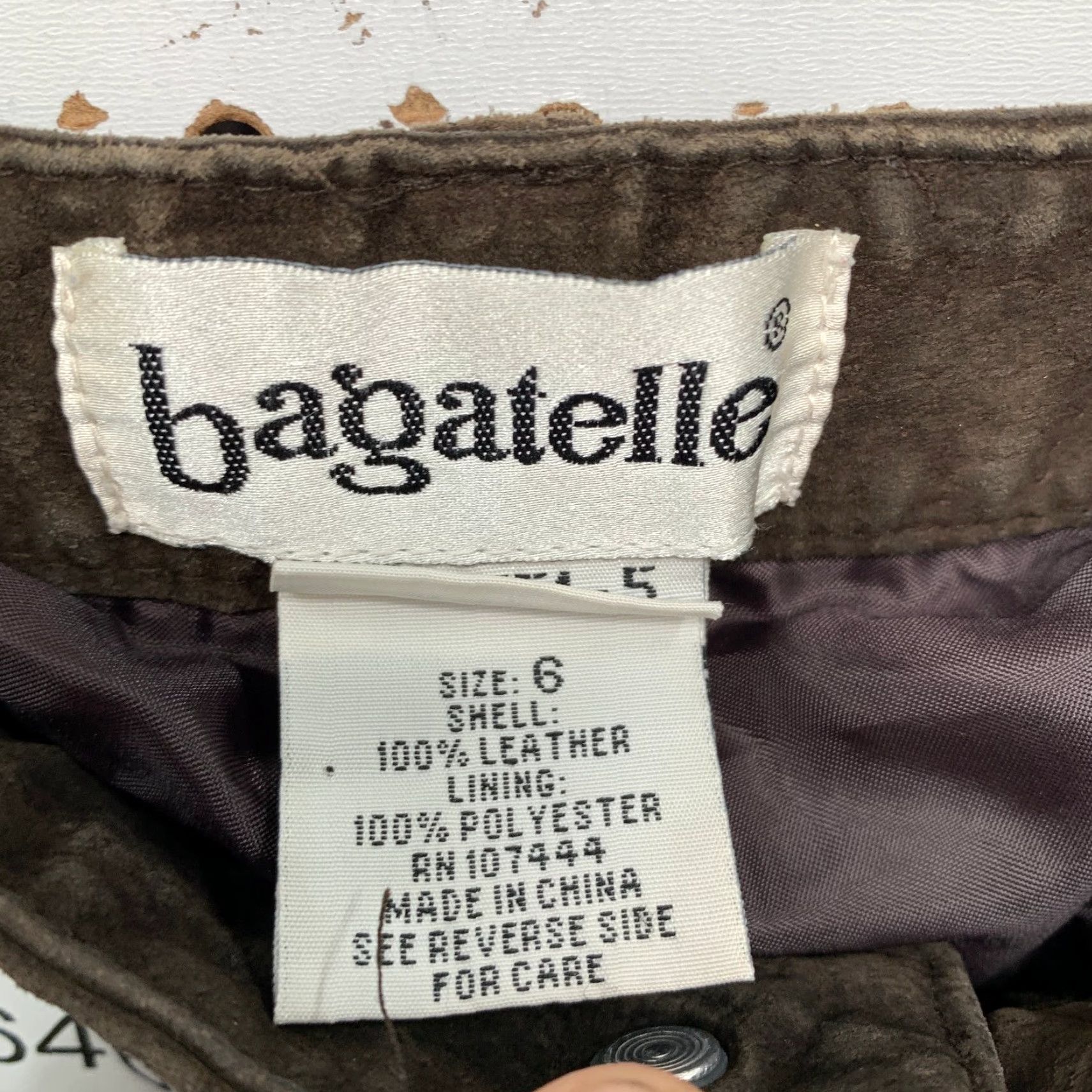 Vintage VINTAGE Bagatelle Suede Pants Womens Size 6 Brown Fits 26x28 Genuine Leather Size 28" / US 6 / IT 42 - 3 Thumbnail