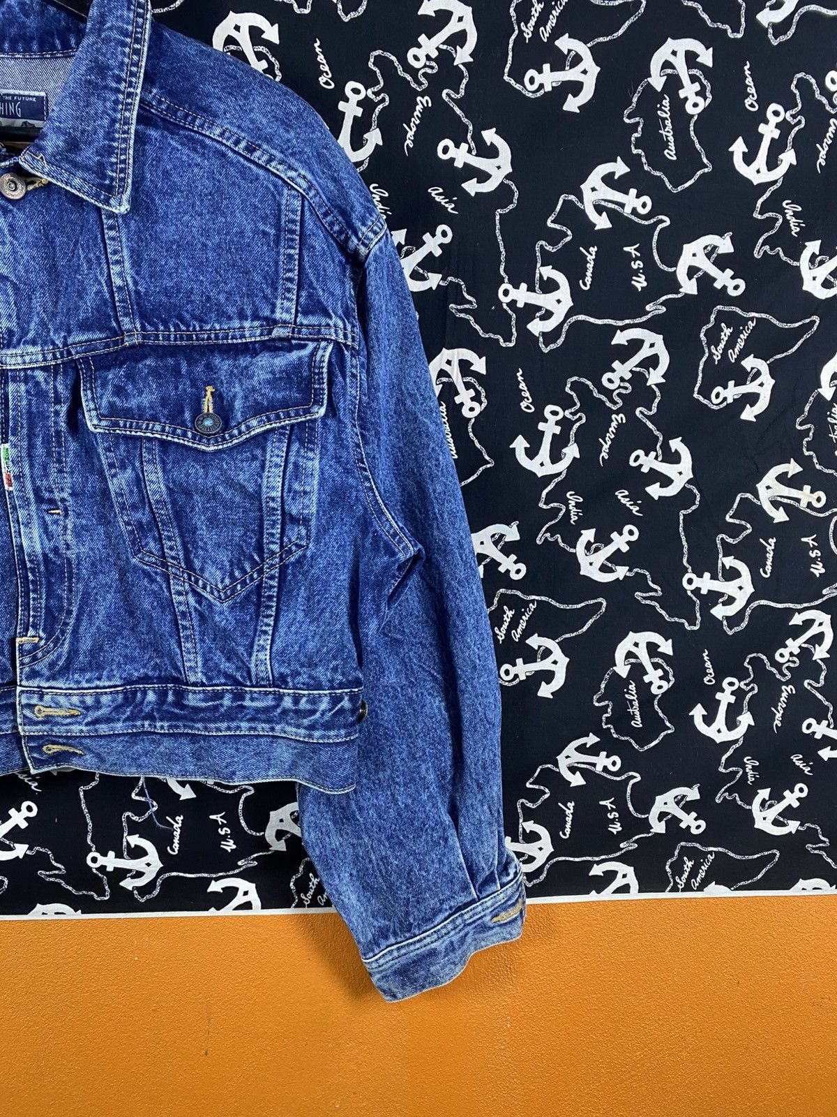 Edwin Vintage SOMETHING EDWIN Japanese Denim Jacket Blue Selvedge Size M / US 6-8 / IT 42-44 - 6 Thumbnail
