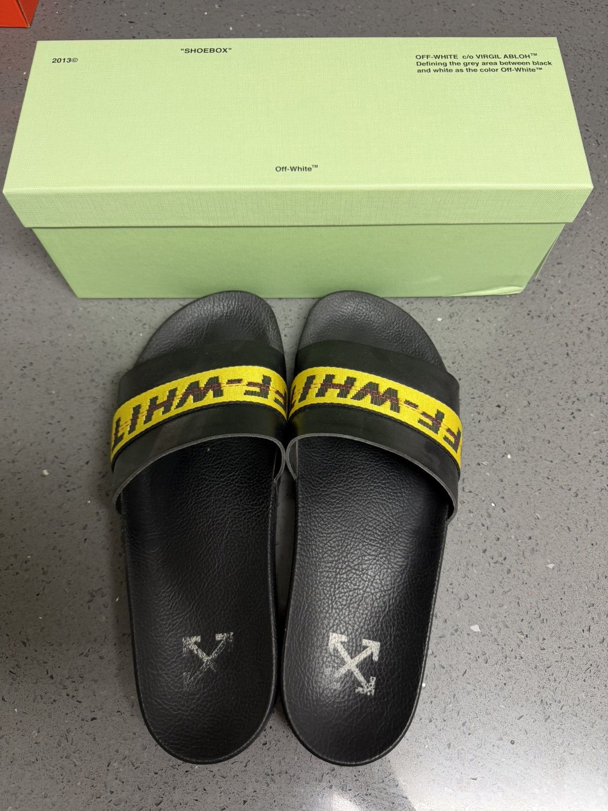 Off-White Off-White Industrial Belt Slides 12US / 46EU Size US 12 / EU 45 - 1 Thumbnail