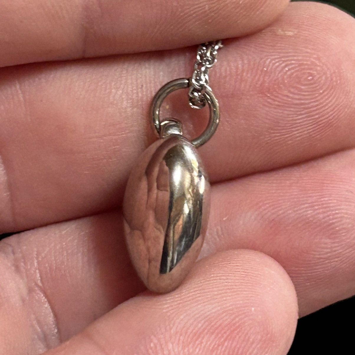 Handmade Handcrafted vintage heavy weight bubble heart necklace Size ONE SIZE - 3 Thumbnail
