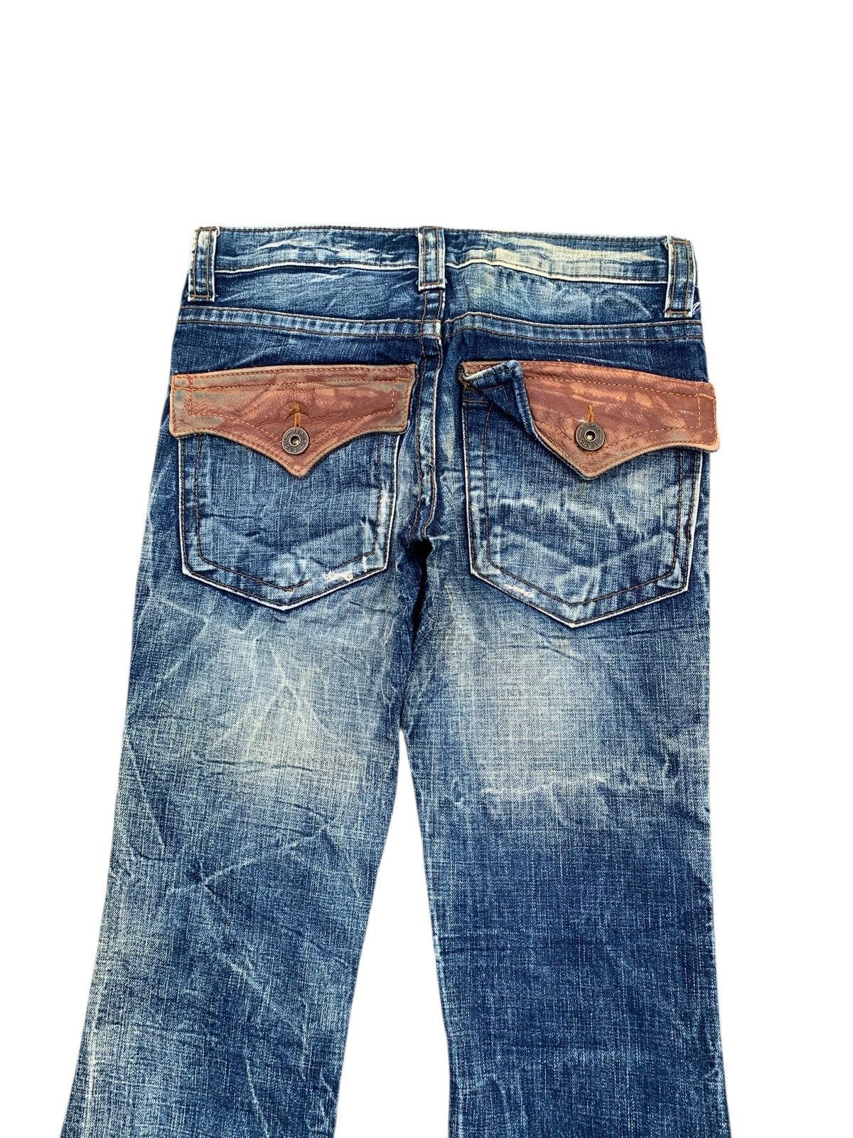 Tornado Mart Flare Cook Jeans Rusty Punk Japanese Distressed denim Size US 28 / EU 44 - 7 Thumbnail