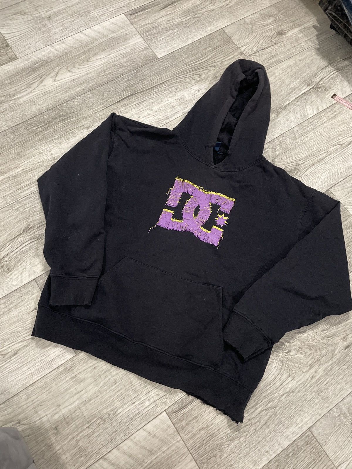 DC × Vintage Trashed Dc big logo boxy Skateboarding baggy sk8 wu Hoodie Size US S / EU 44-46 / 1 - 1 Thumbnail