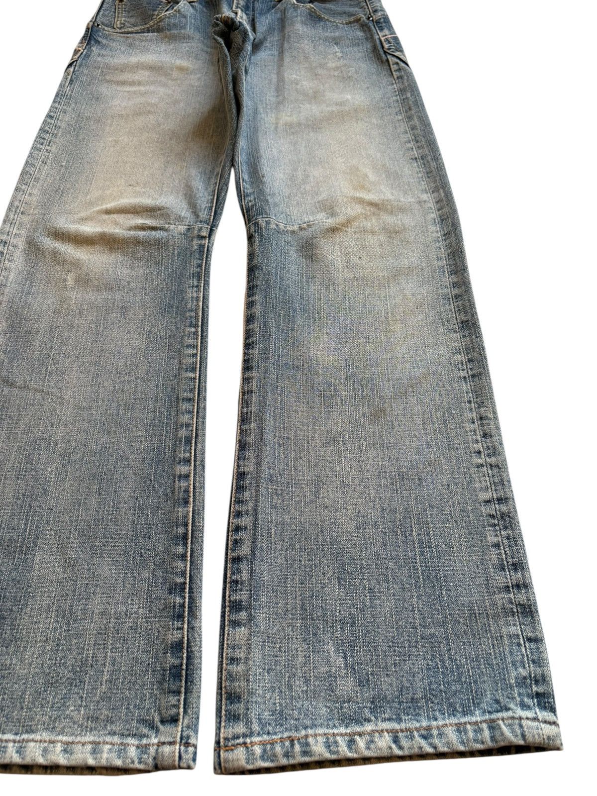 Japanese Brand Vintage Japanese Brand Selvedge Mud Wash Loose Jeans Size US 32 / EU 48 - 8 Thumbnail