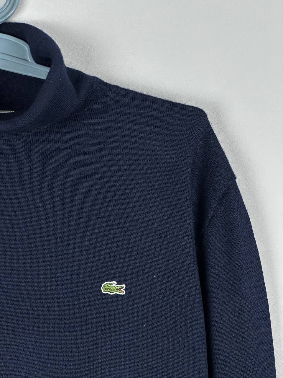 Lacoste Vintage Lacoste Wool Navy Turtleneck Sweater Size US XL / EU 56 / 4 - 4 Thumbnail
