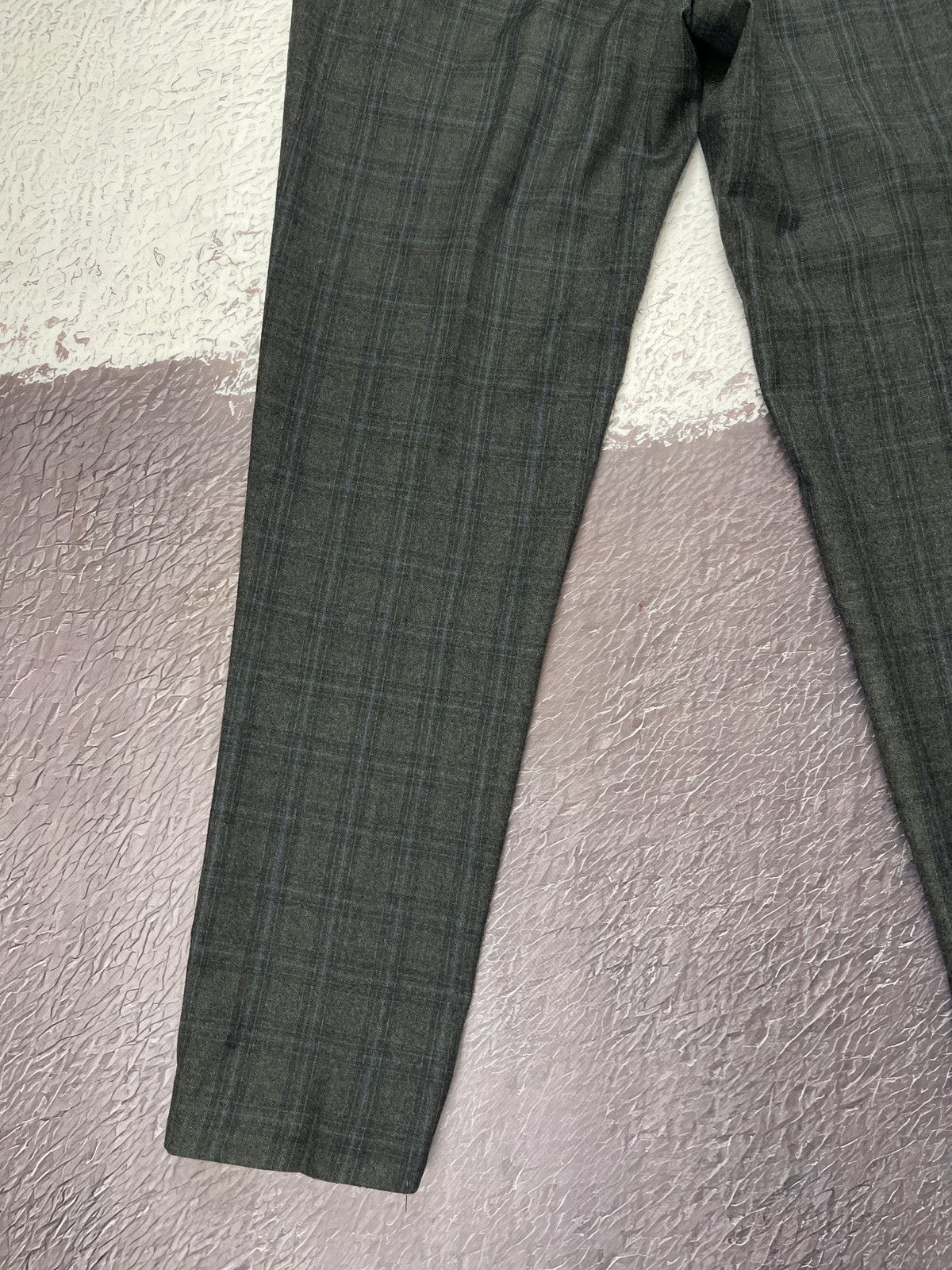 Suitsupply Suitsupply Lazio wool checkered grey pants trousers Size 40R - 11 Thumbnail
