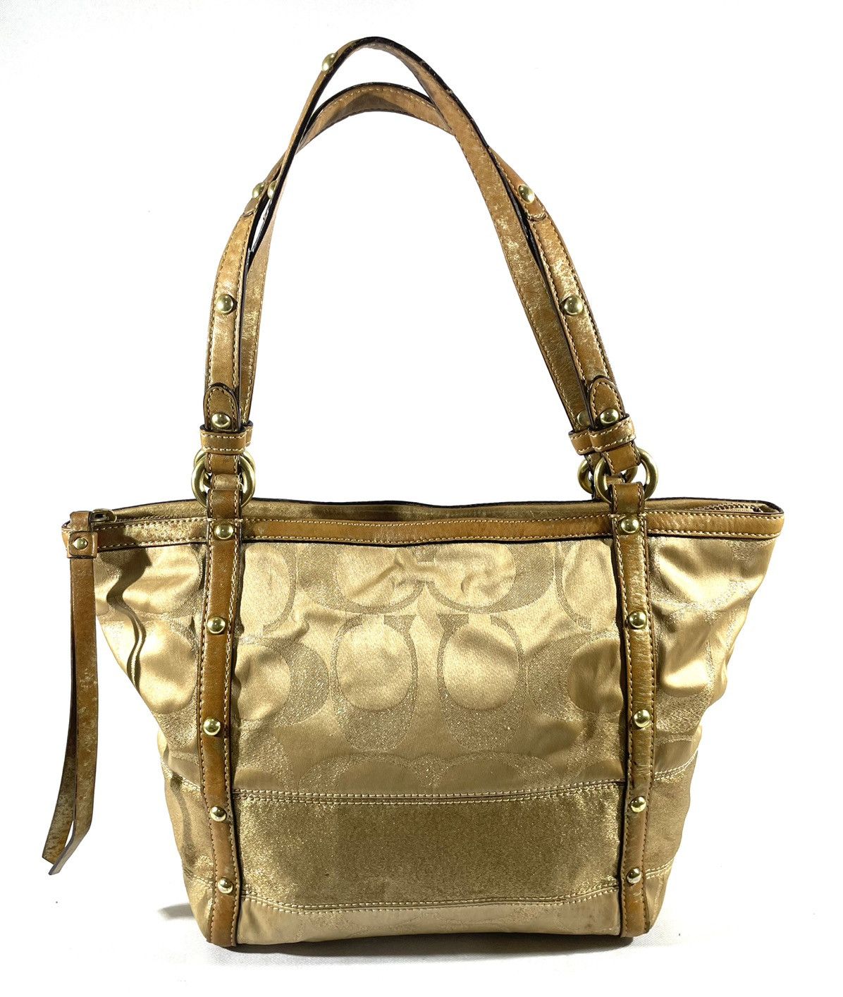 Coach Vintage Satin Monogram Handbag Size ONE SIZE - 2 Thumbnail