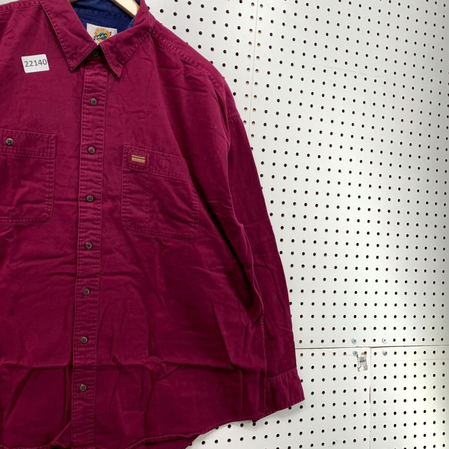 Vintage Field Gear Button Down Shirt Purple Long Sleeve Mens 2XL Pocket Size US XXL / EU 58 / 5 - 4 Thumbnail