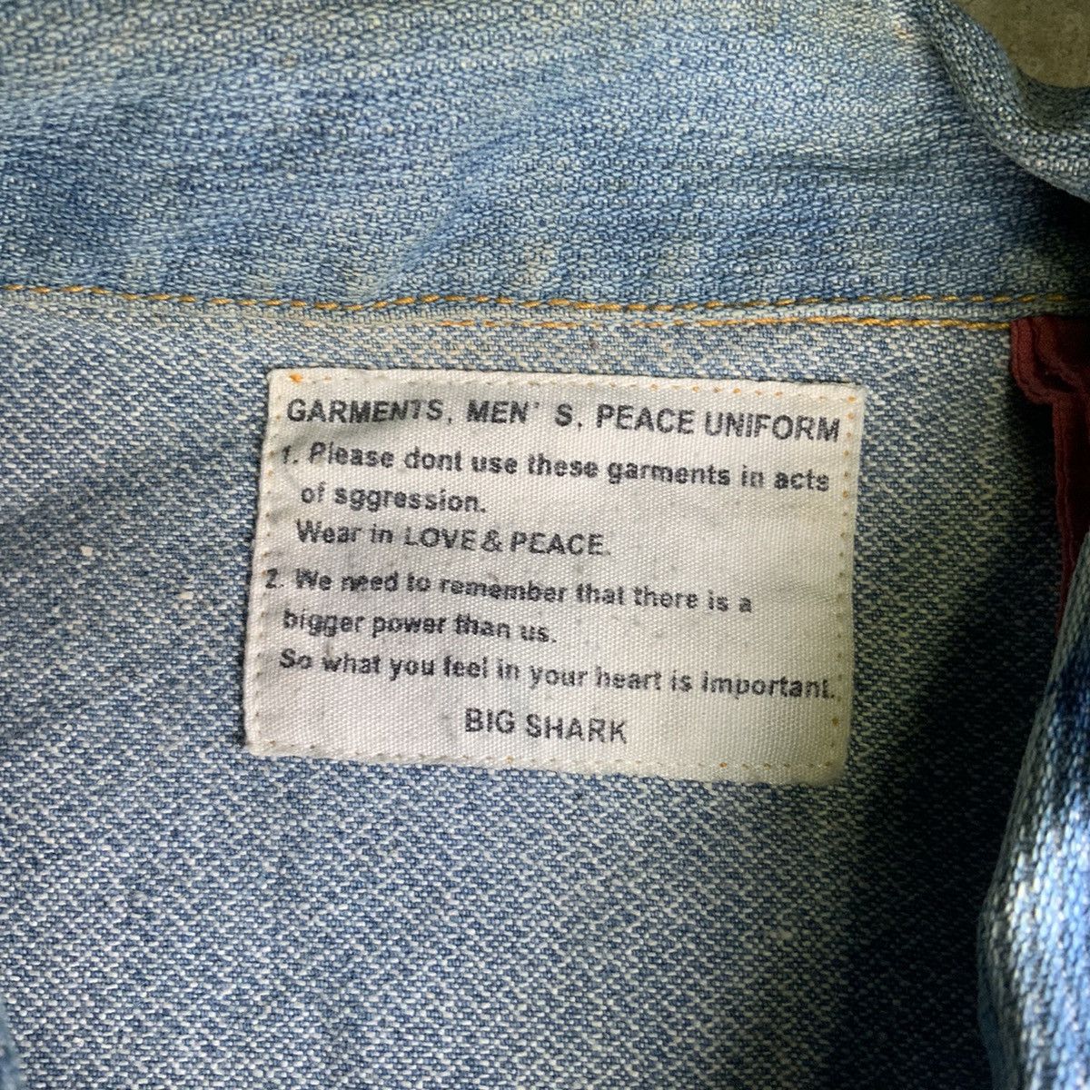 Japanese Brand × Vintage Big shark denim jacket Size US S / EU 44-46 / 1 - 3 Thumbnail