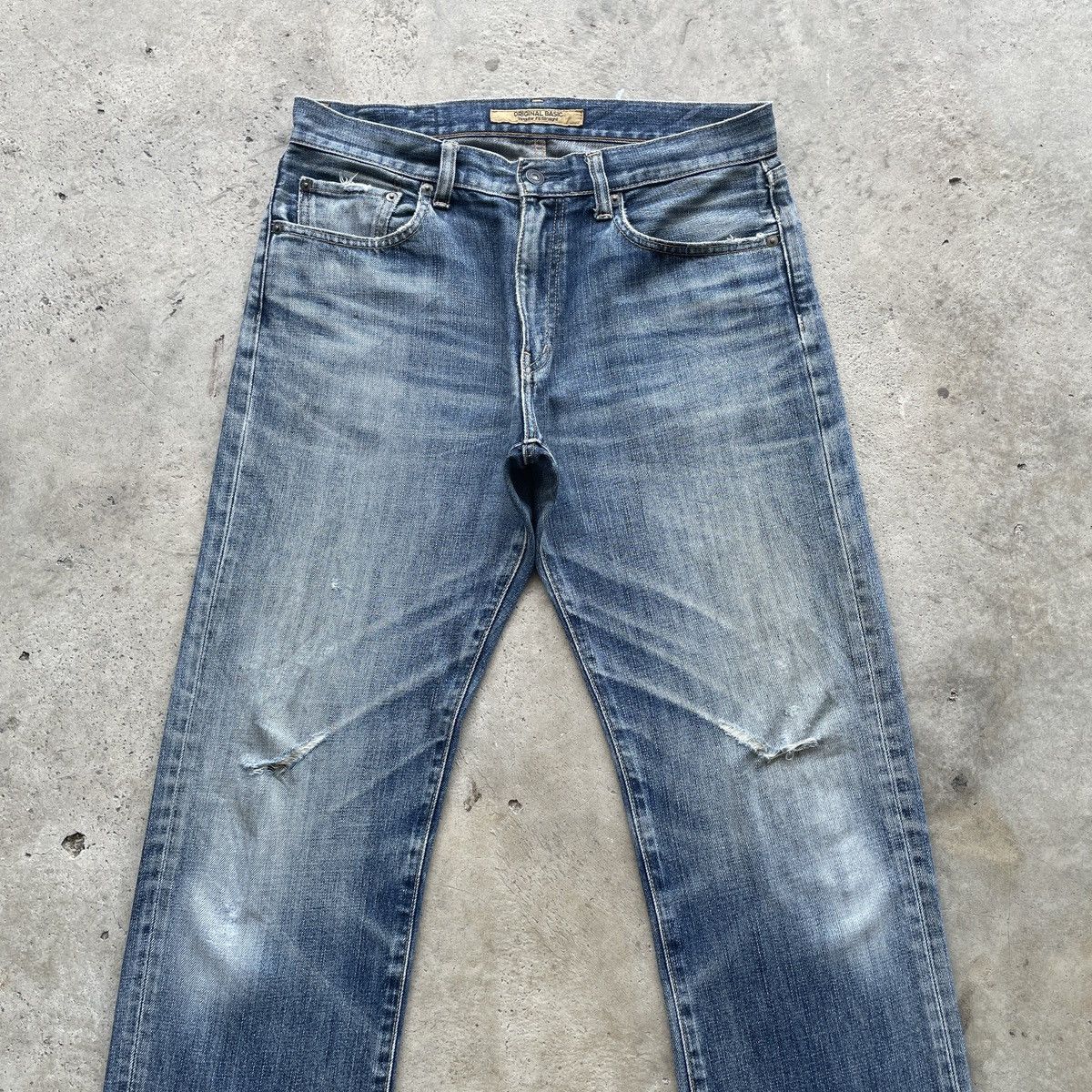 Japanese Brand W32 Vintage Japanese Distressed Jeans Faded Denim Pants Size US 32 / EU 48 - 3 Thumbnail
