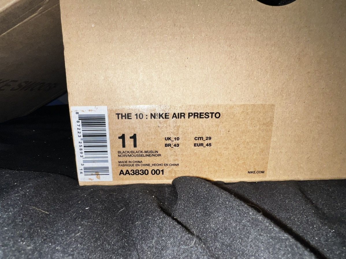 Nike × Off-White Nike OFF WHITE The Ten: Air Presto Size US 11 / EU 44 - 9 Thumbnail