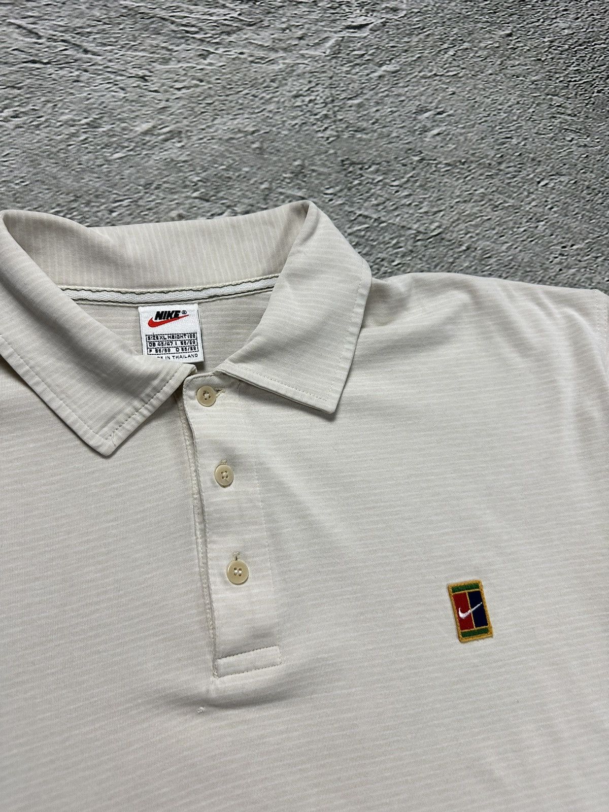 Nike × Vintage Nike Court vintage polo T-shirt 90s Size US XL / EU 56 / 4 - 2 Thumbnail