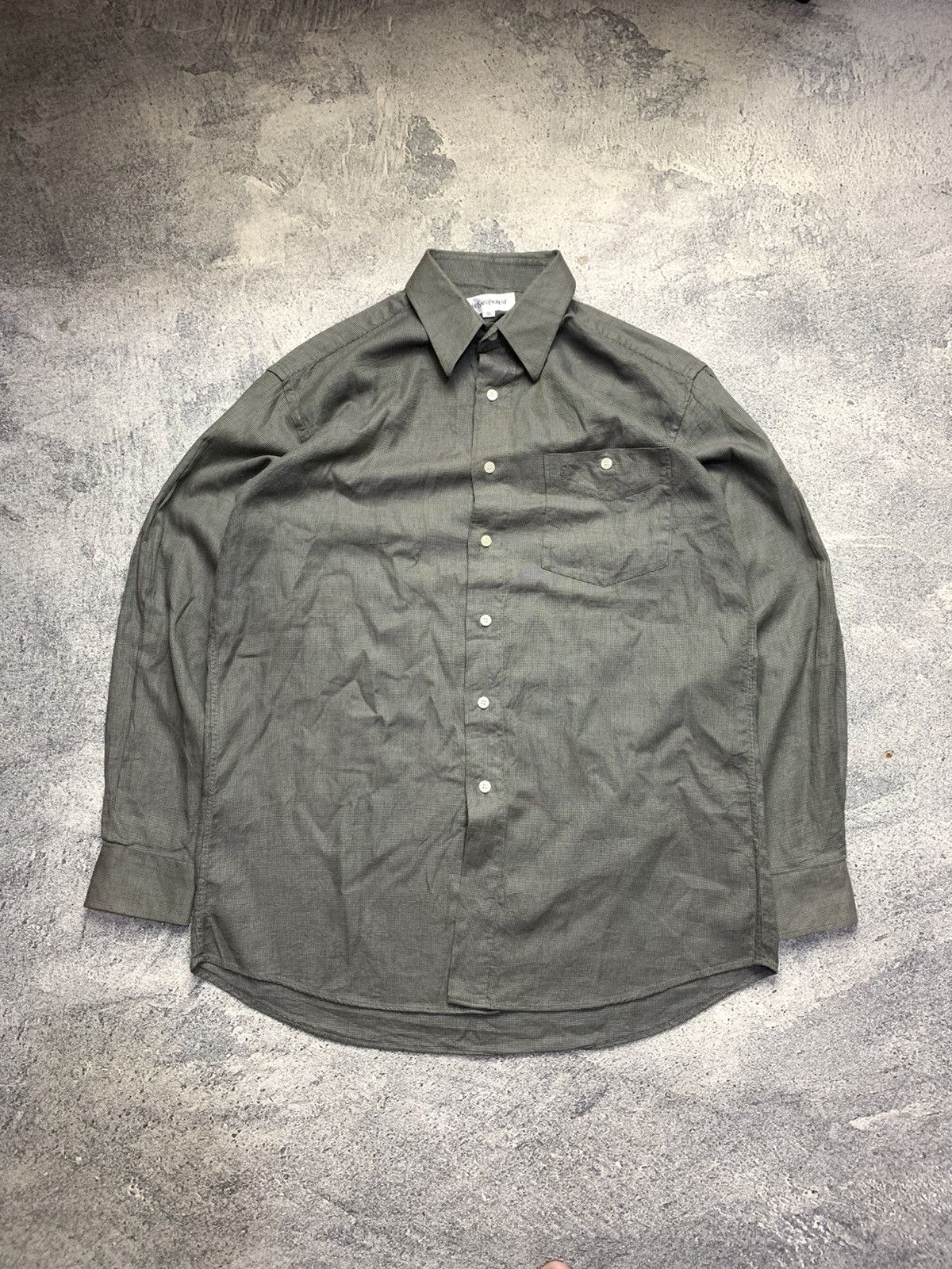 Saint Laurent Paris 🐍 Yves Saint Laurent YSL Long Sleeve Shirt Size US M / EU 48-50 / 2 - 1 Thumbnail