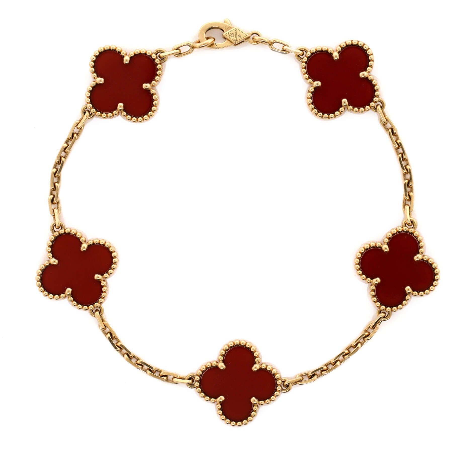Van Cleef & Arpels Vintage Alhambra 5 Motifs Bracelet Size ONE SIZE - 1 Thumbnail