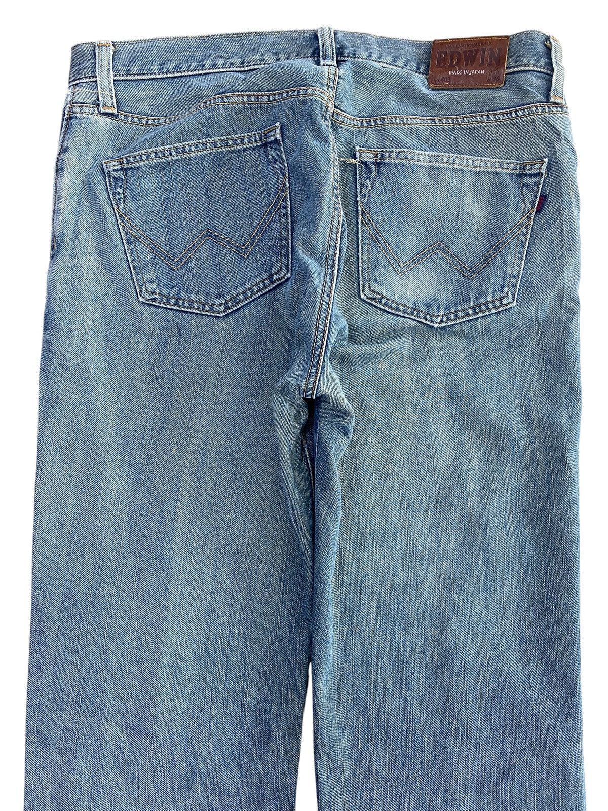 Edwin Vintage Edwin 403 Faded Wash Ripped Style Loose Jeans Size US 36 / EU 52 - 4 Thumbnail