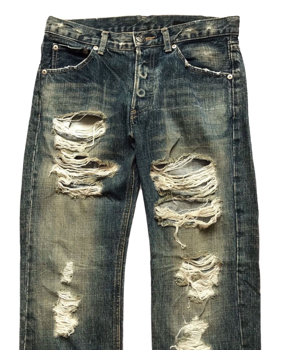 The Viridi-anne THE VIRIDI ANNE MUDWASH DISTRESSED JEANS Size US 30 / EU 46 - 2 Thumbnail