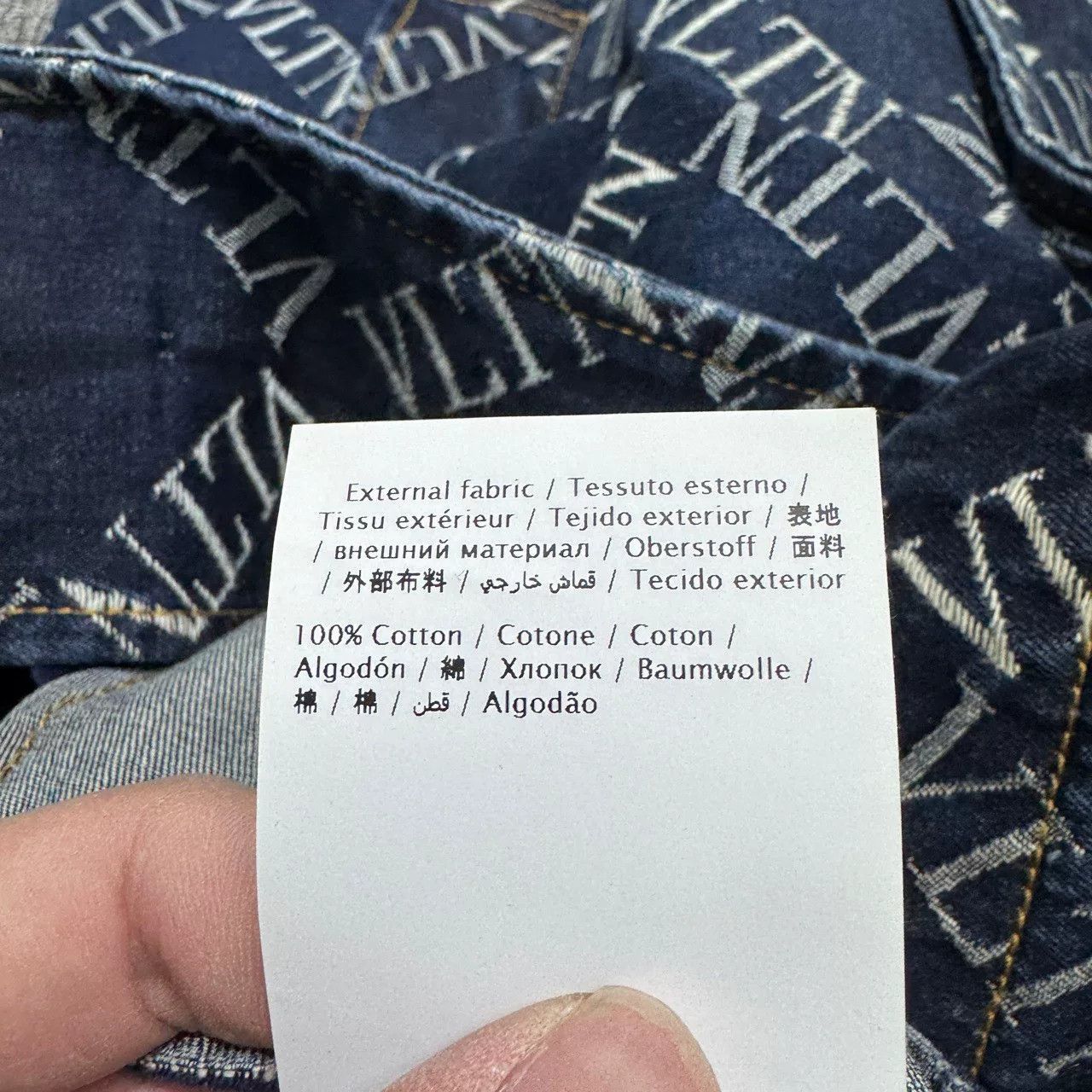 Valentino Valentino Embroidered Denim Coat for Men. Size US XL / EU 56 / 4 - 5 Thumbnail