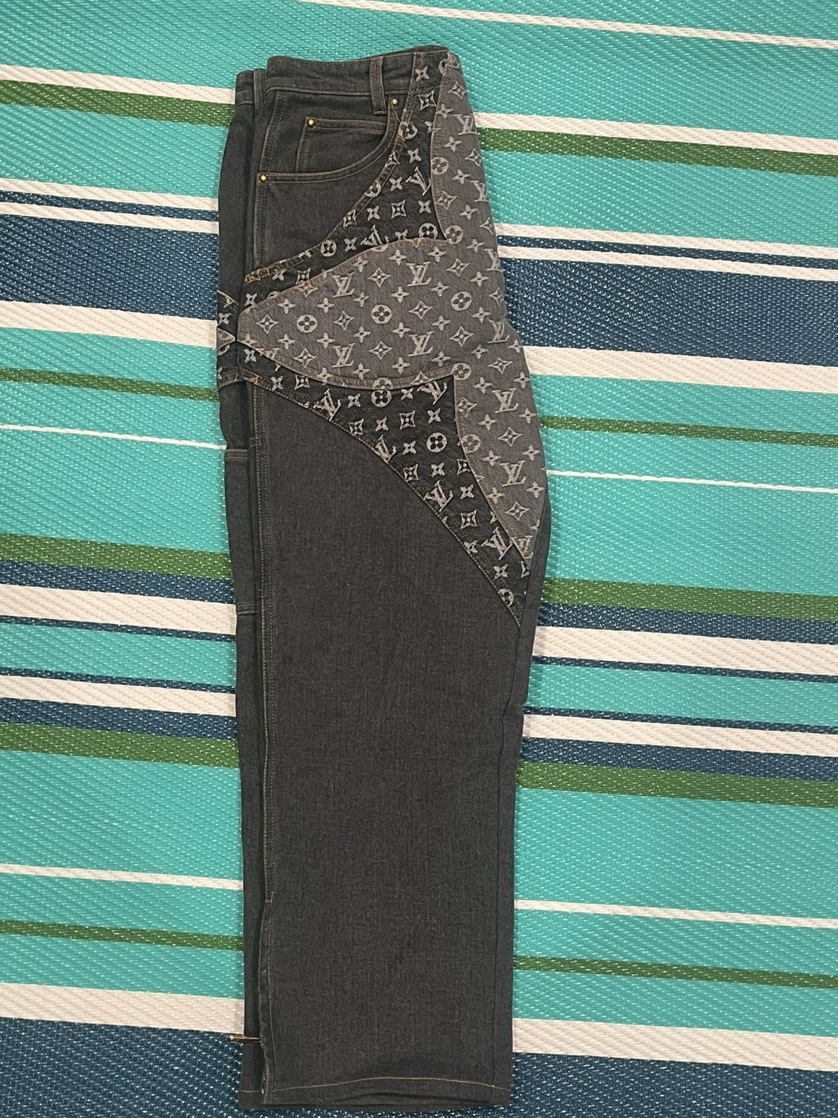 Louis Vuitton Louis Vuitton Monogram Flower Denim Pants Size US 32 / EU 48 - 2 Thumbnail