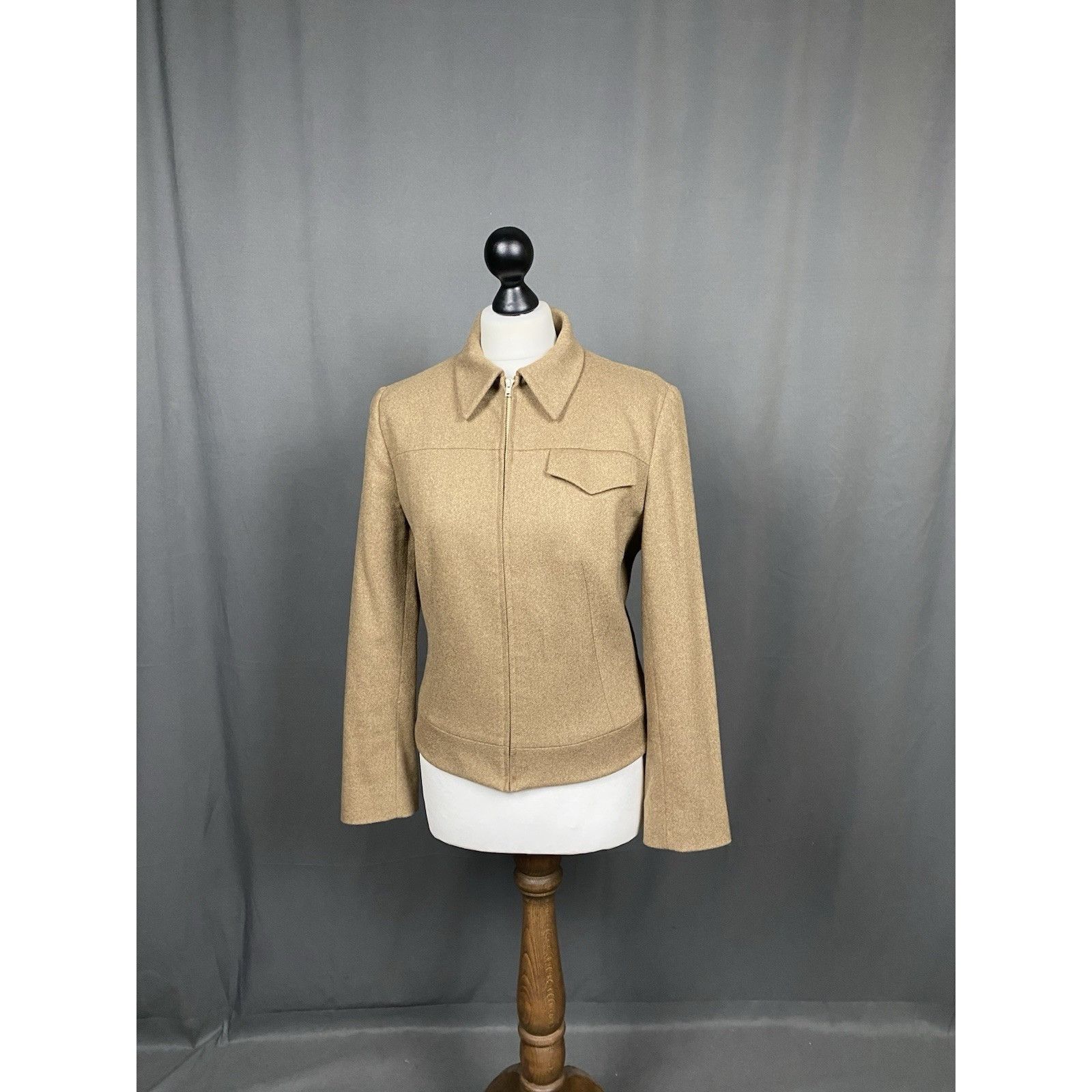 Dolce & Gabbana Dolce&Gabbana Women's Brown Collared Harington Jacket Size 3 Size M / US 6-8 / IT 42-44 - 4 Thumbnail