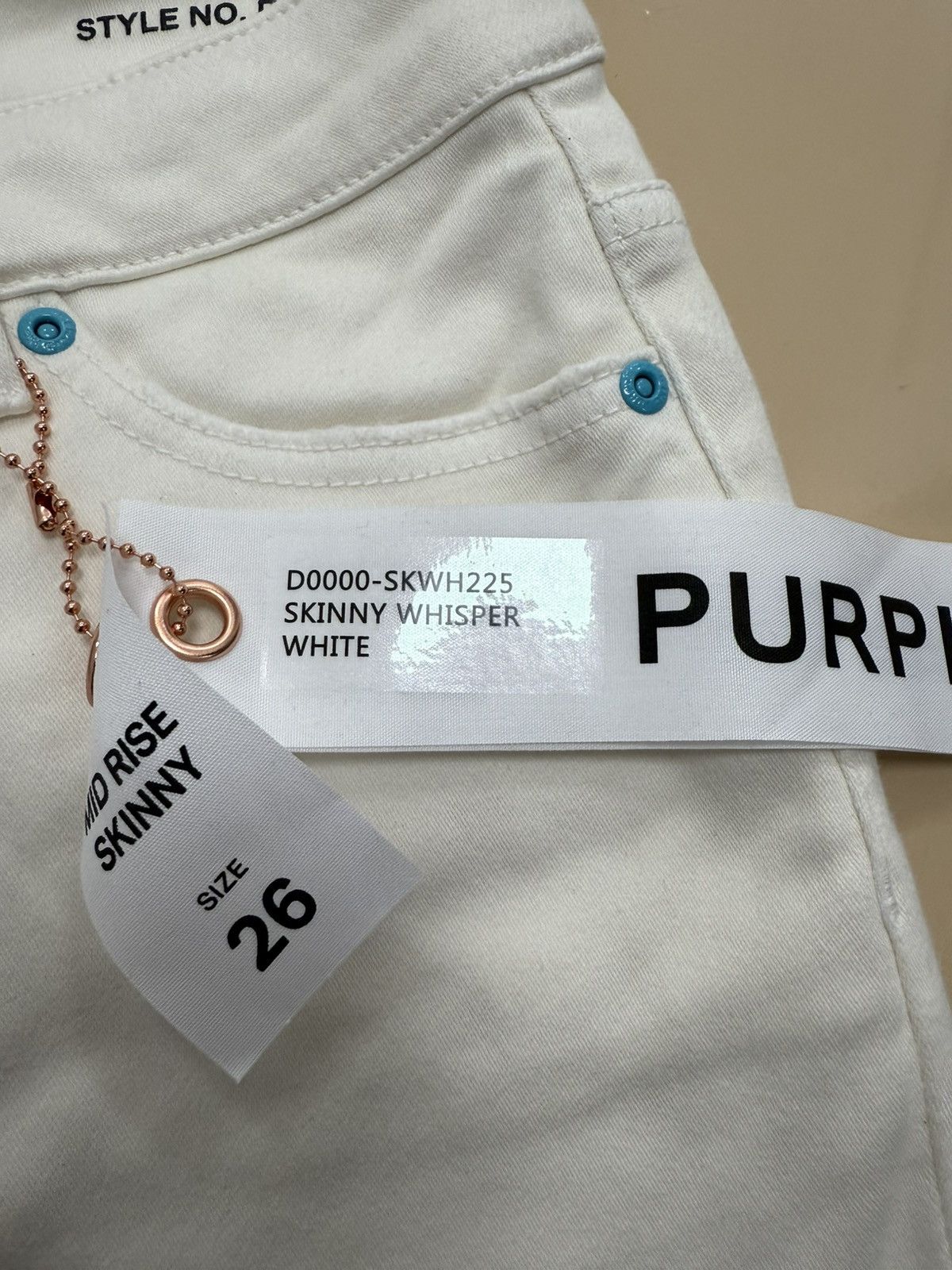 Other Purple Brand Skinny Whisper White Jeans Size 26" / US 2 / IT 38 - 2 Thumbnail