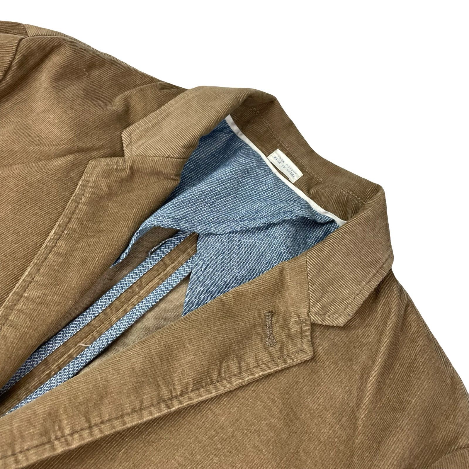 J.Crew J.Crew Men's 100% Cotton Corduroy 2-Button Blazer Khaki/Tan Size US L / EU 52-54 / 3 - 1 Thumbnail