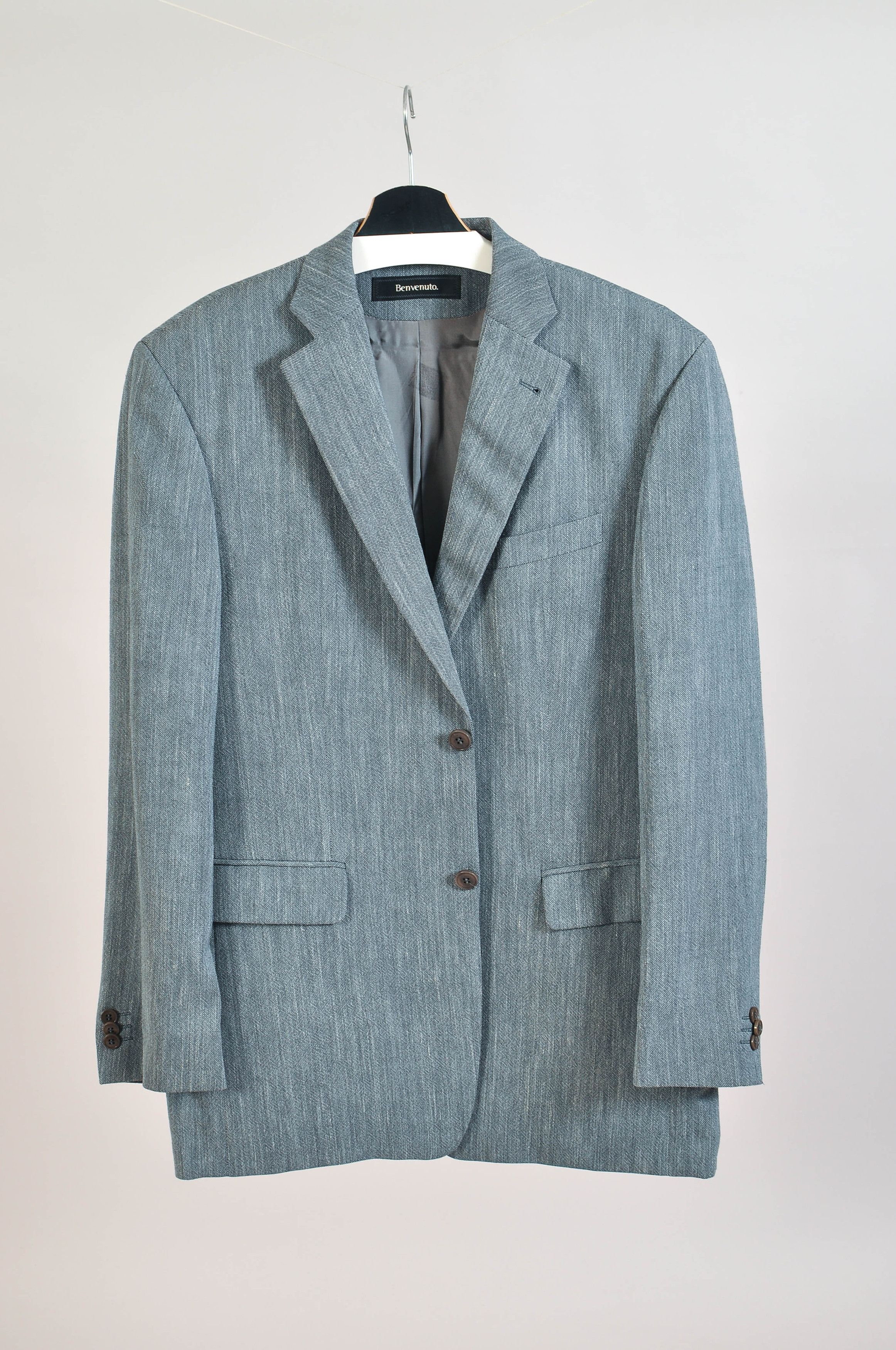 BENVENUTO. Benvenuto Grey Blazer Jacket Size 44L - 1 Thumbnail