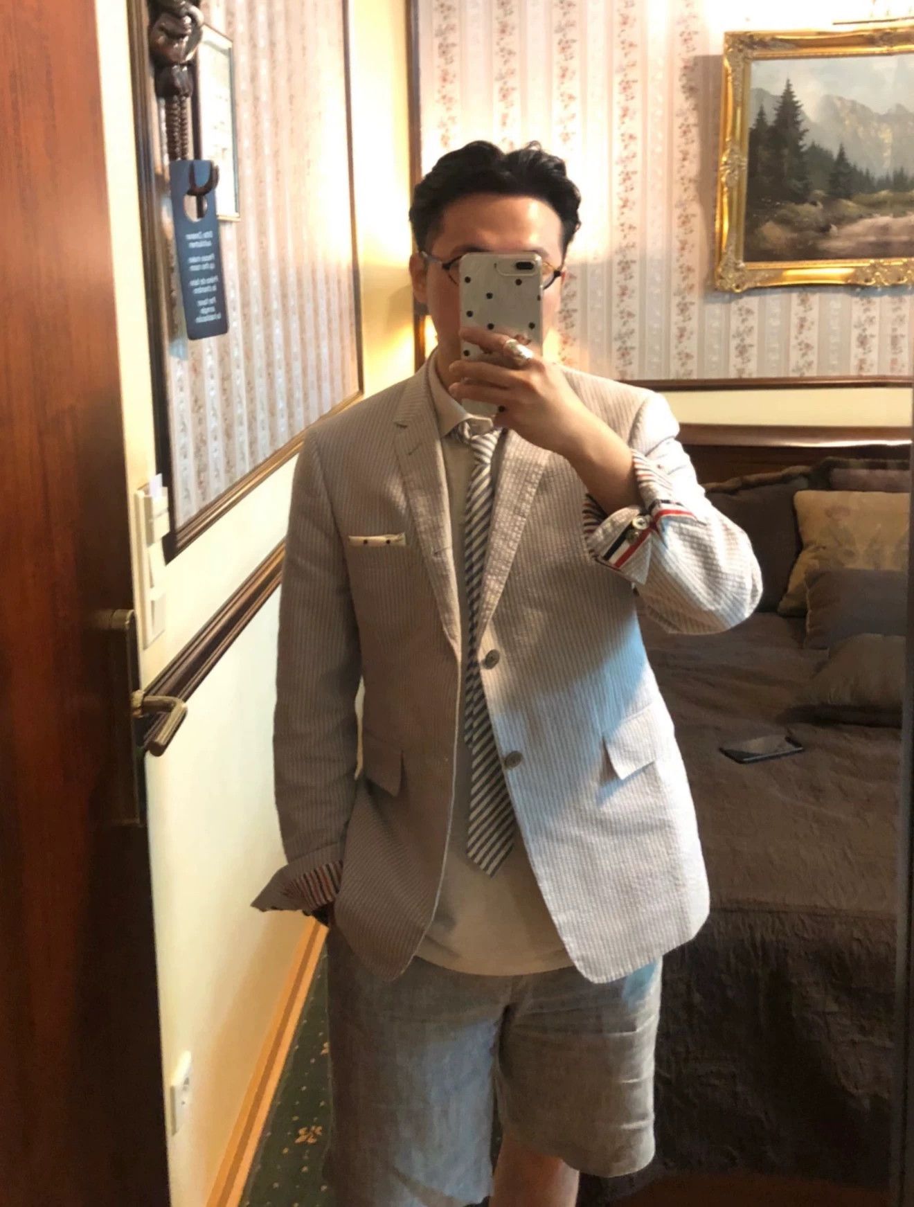 Thom Browne Thom Browne Classic Fit Seersucker Suit Size 3 Light New Size US L / EU 52-54 / 3 - 1 Thumbnail