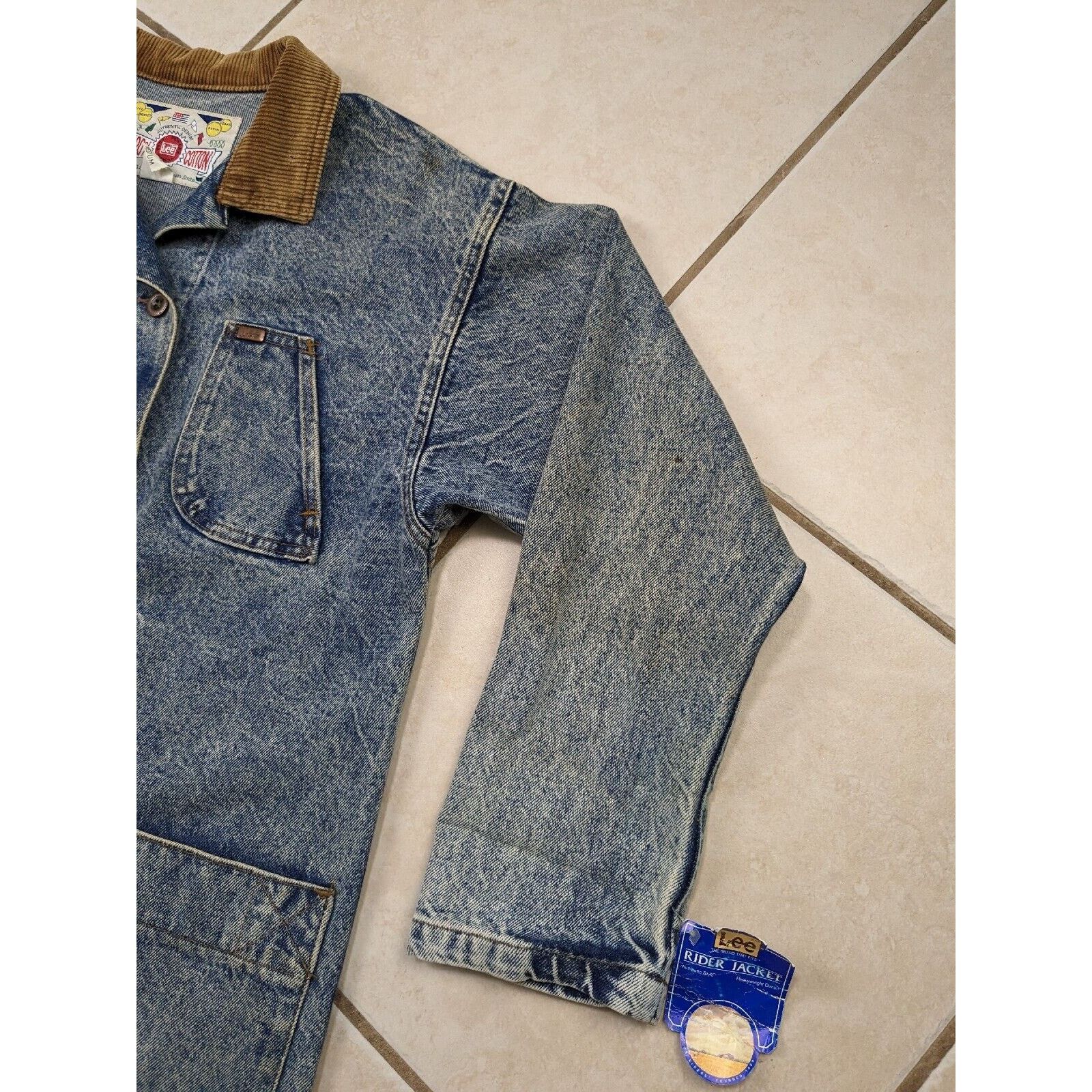 Lee Vtg NWT Lee Denim Rider Jacket Long Railroad Farm Chore Coat Size US M / EU 48-50 / 2 - 7 Thumbnail