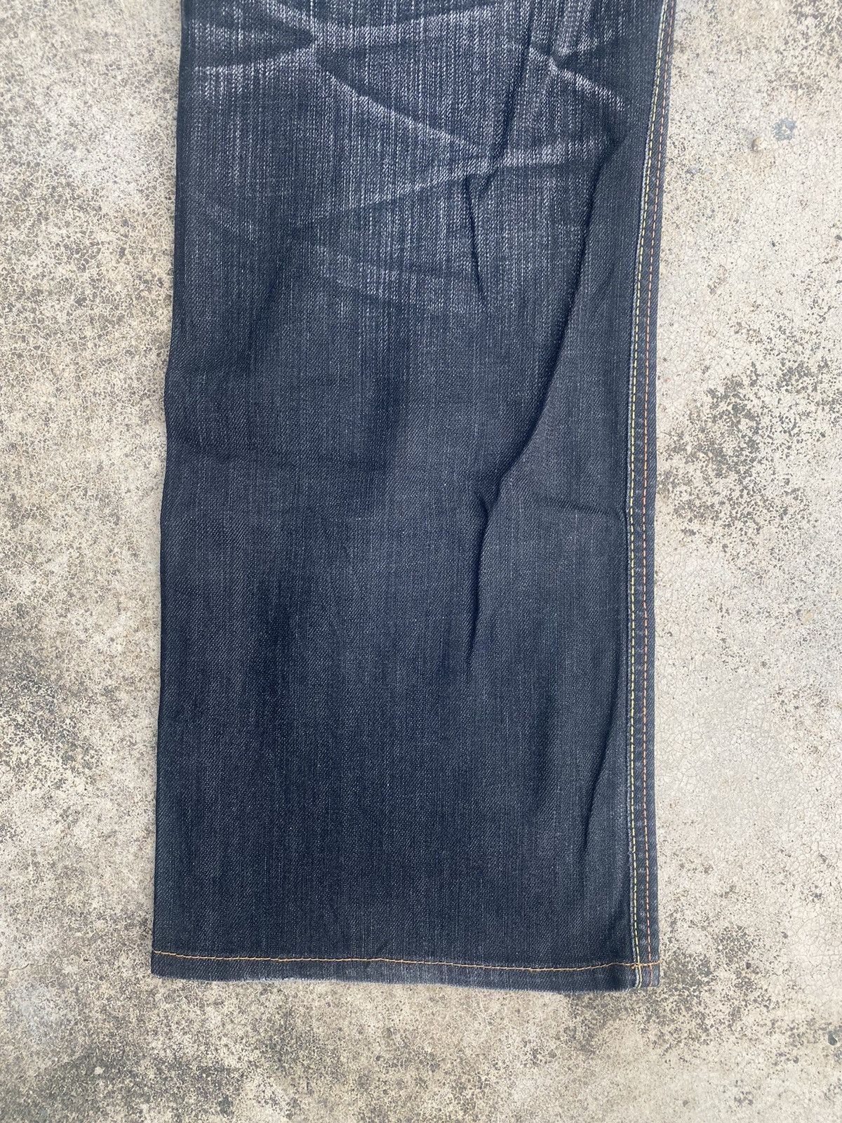 Edwin × Vintage Flare Jeans Vintage y2k Edwin Distress Clawmark Bootcut Size US 35 - 16 Thumbnail