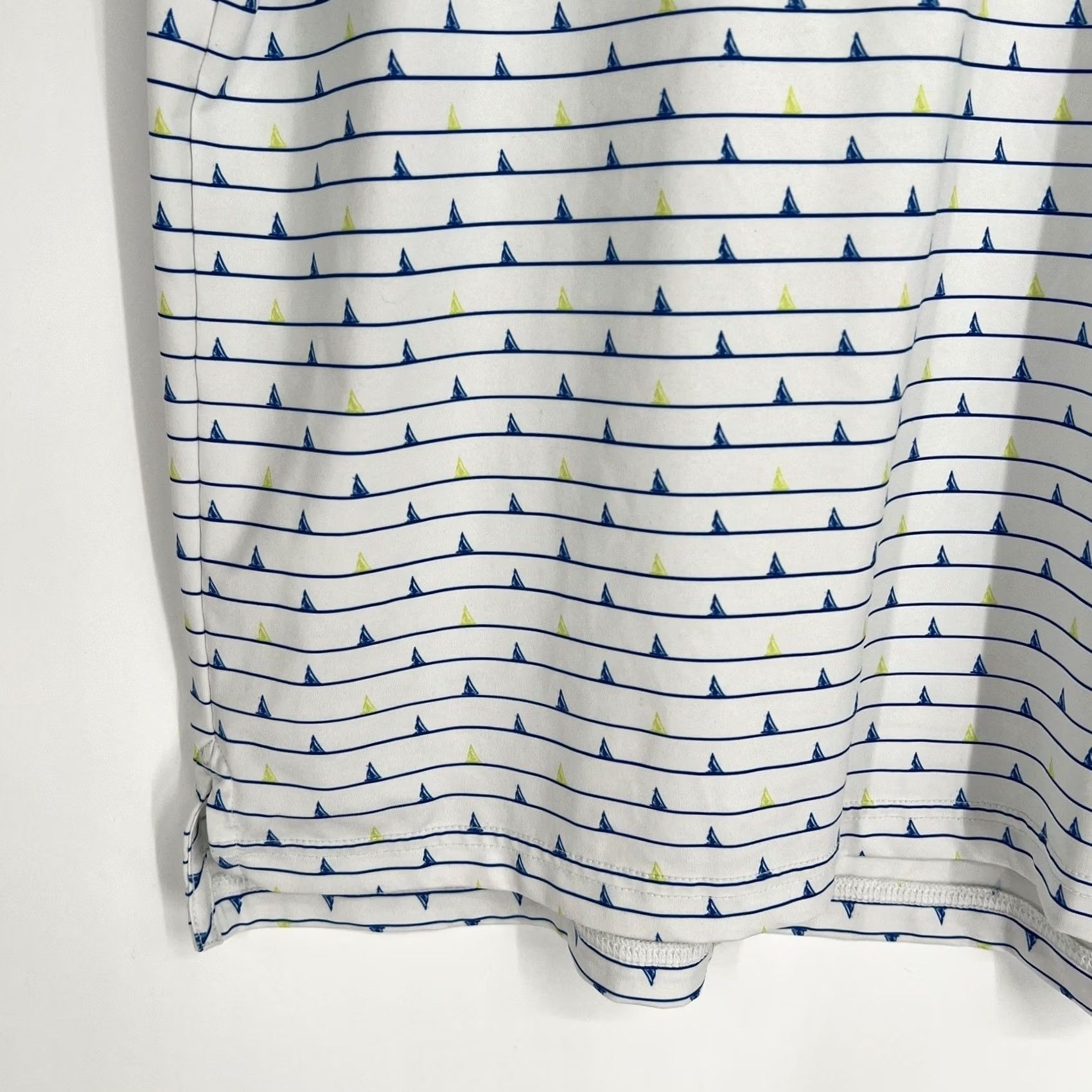 Vineyard Vines Vineyard Vines OTG Sankaty Golf Polo Shirt White Geometric Short Sleeve Regular M Men's Polo Shirt Size US M / EU 48-50 / 2 - 5 Thumbnail