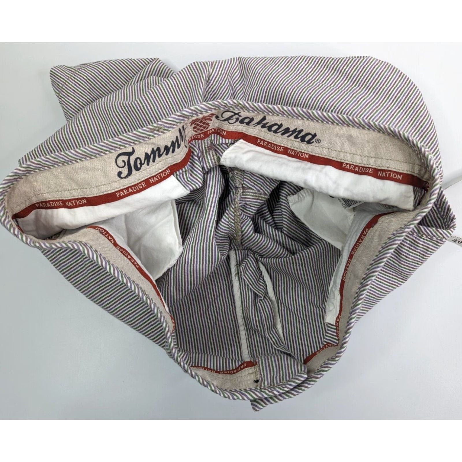 Tommy Bahama Tommy Bahama Paradise Nation Shorts Men's 35 Cotton Multicolor Stripe Size US 35 - 6 Thumbnail